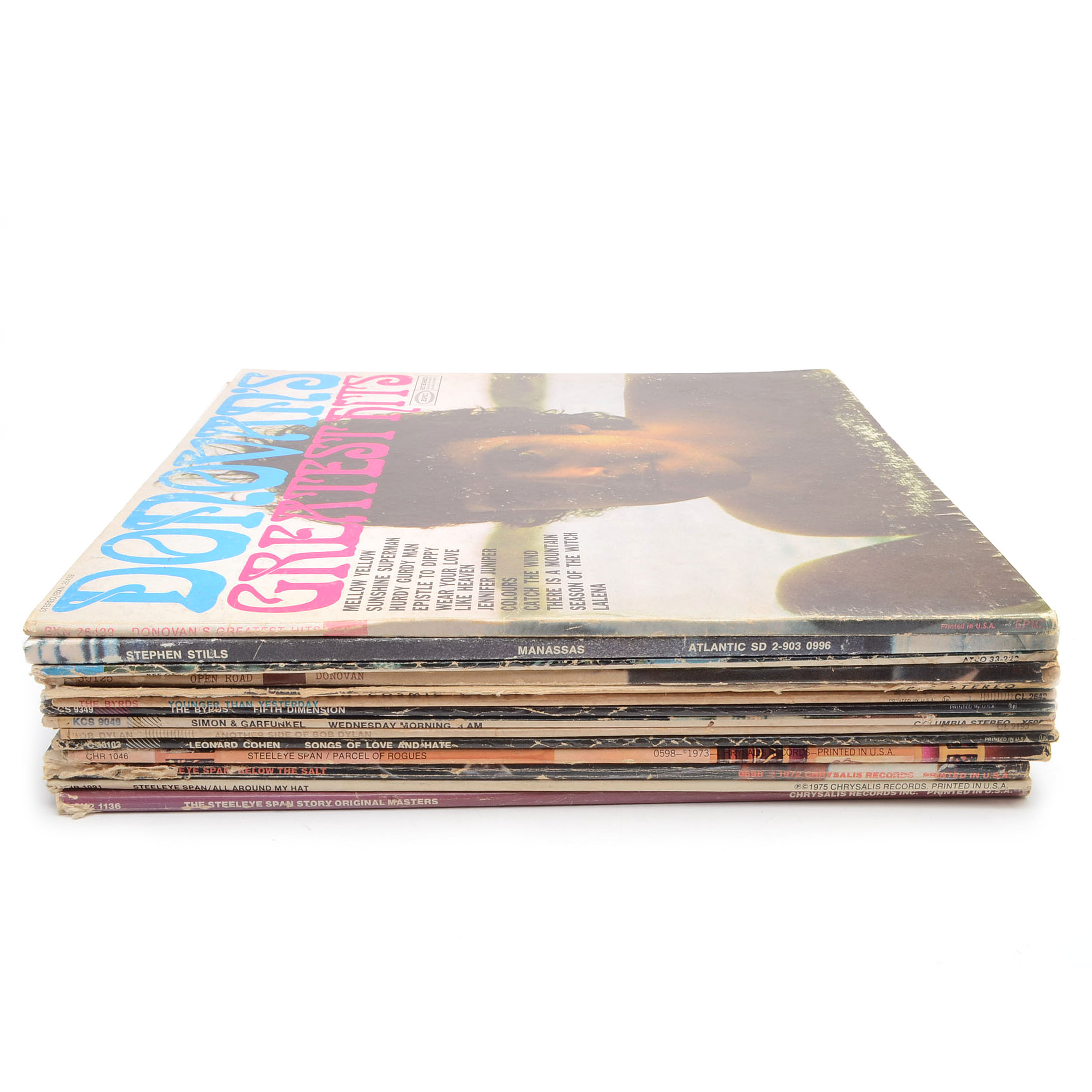 Byrds, Dylan, Donovan and Other Classic Rock/Folk LPs