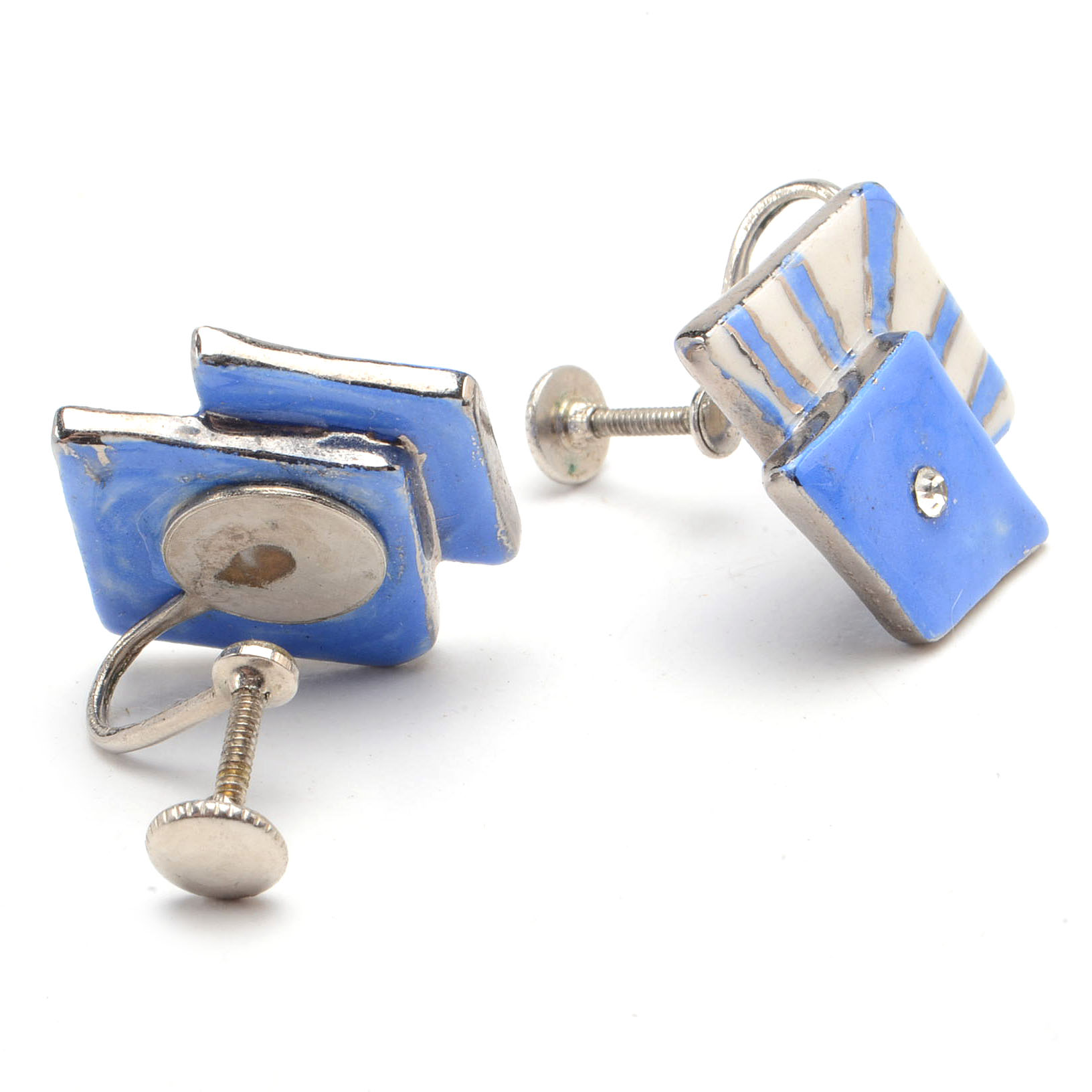 Mid Century Enameled Metal Jewelry