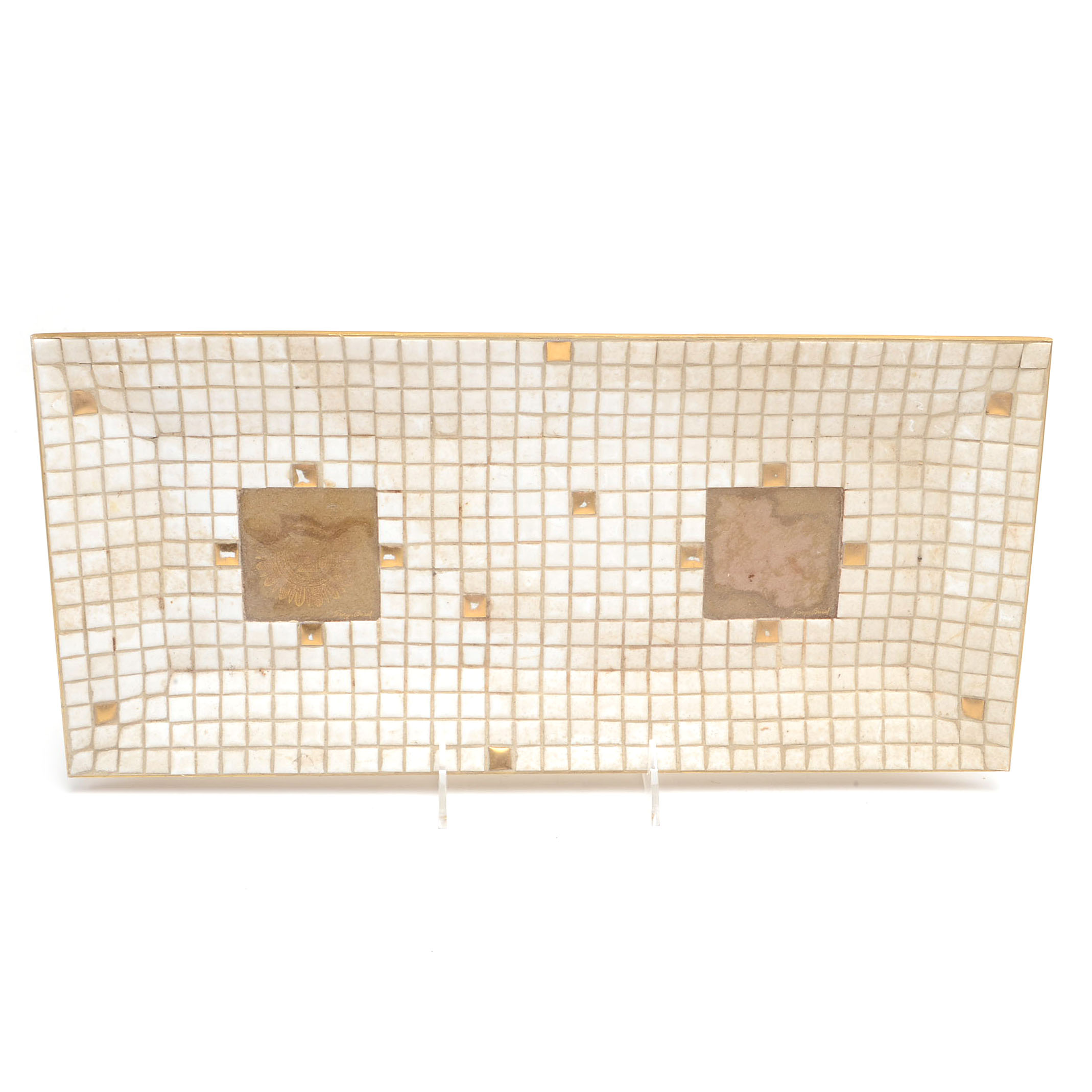 Mid Century Mosaic Tile Serving Trays Including Georges Briard
