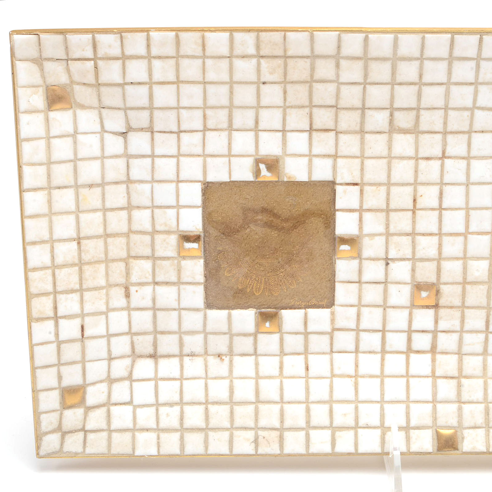 Mid Century Mosaic Tile Serving Trays Including Georges Briard