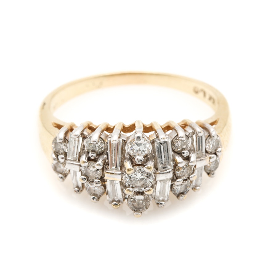 Alwand Vahan 14K Yellow Gold 1.00 CTW Diamond Ring