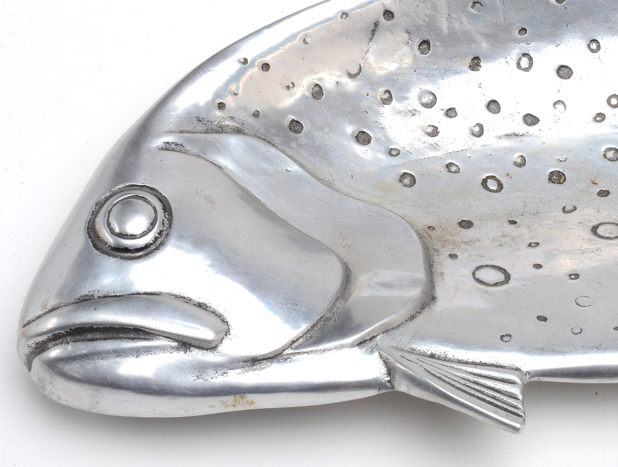 Two Aluminum Alloy Fish Trays by Bruce Fox