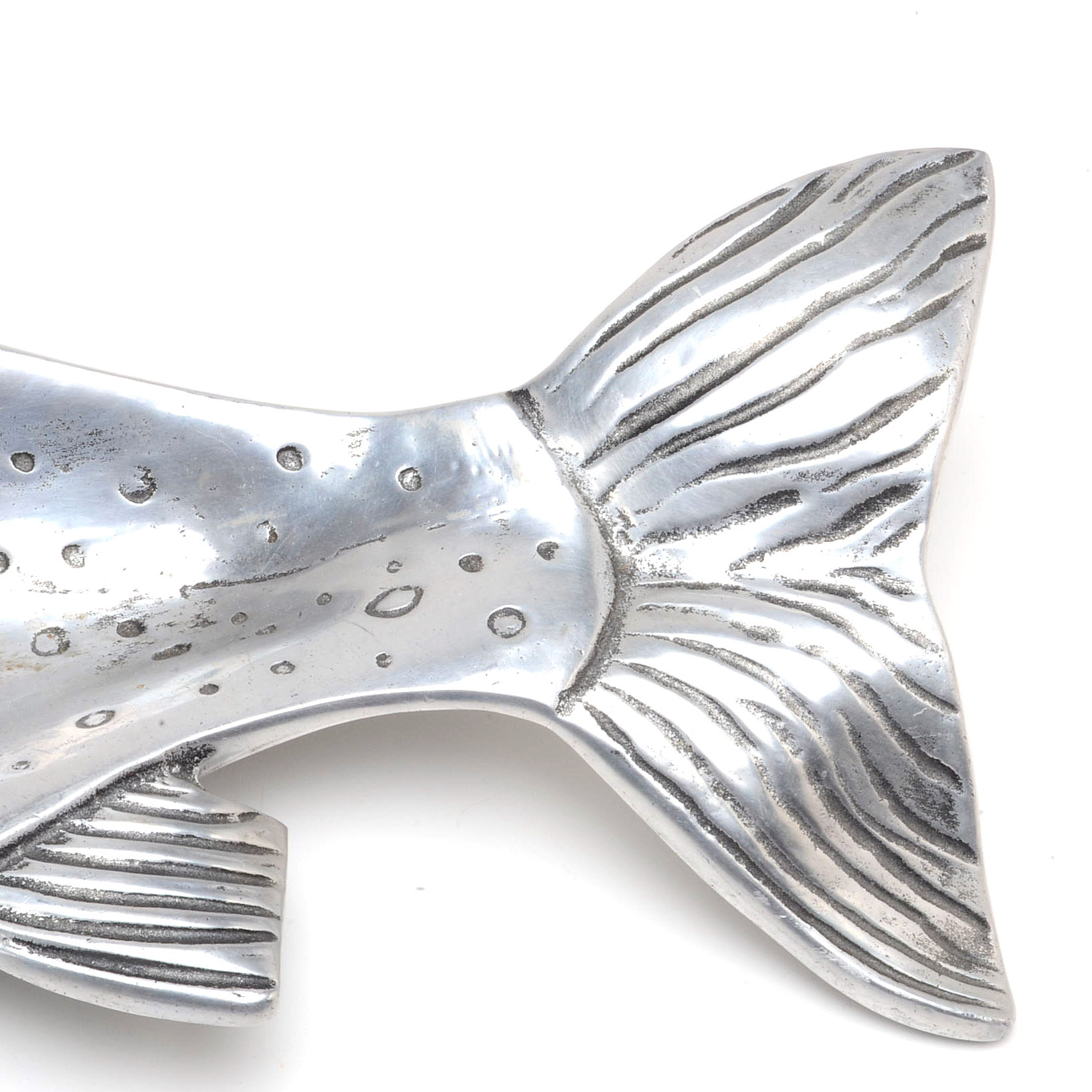 Two Aluminum Alloy Fish Trays by Bruce Fox