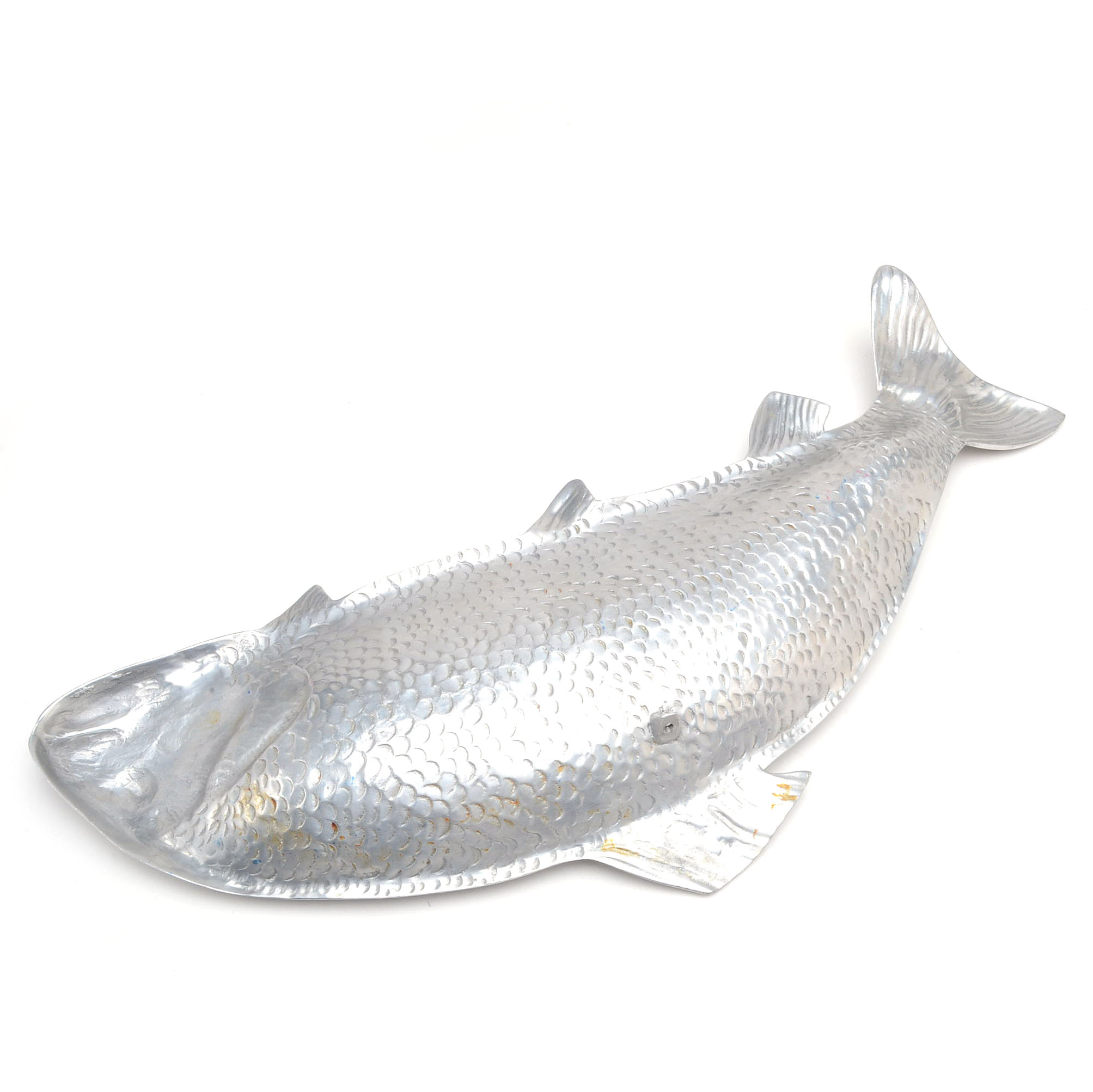Two Aluminum Alloy Fish Trays by Bruce Fox