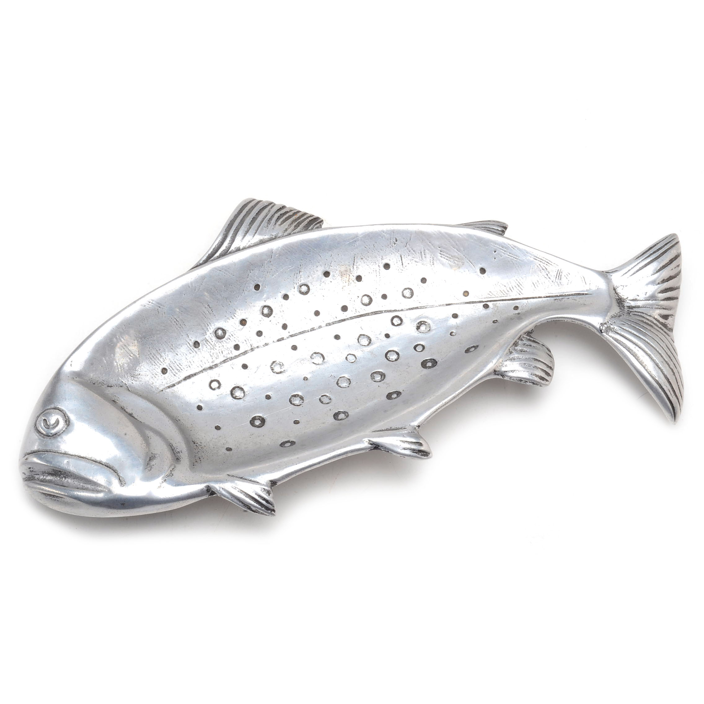 Two Aluminum Alloy Fish Trays by Bruce Fox