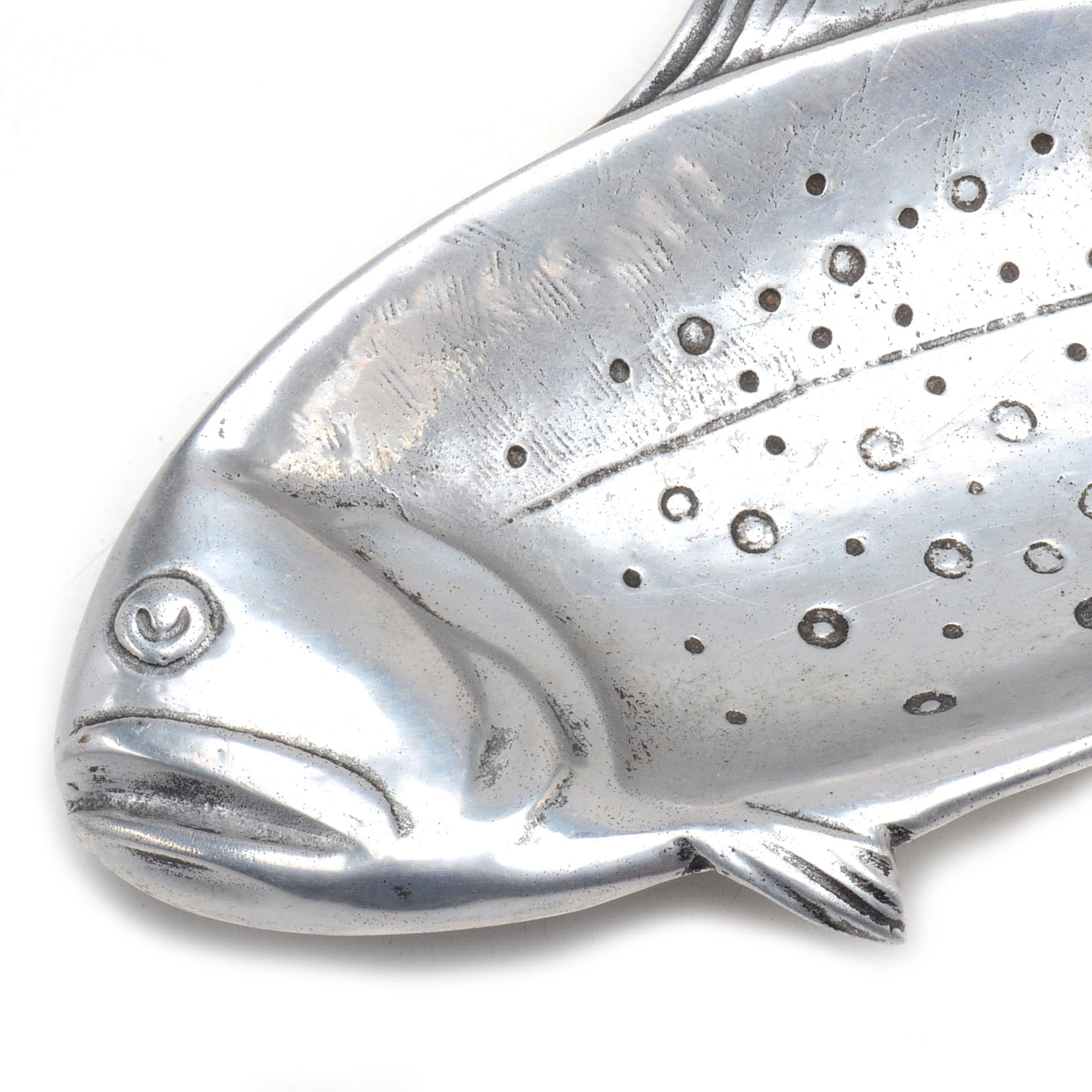 Two Aluminum Alloy Fish Trays by Bruce Fox