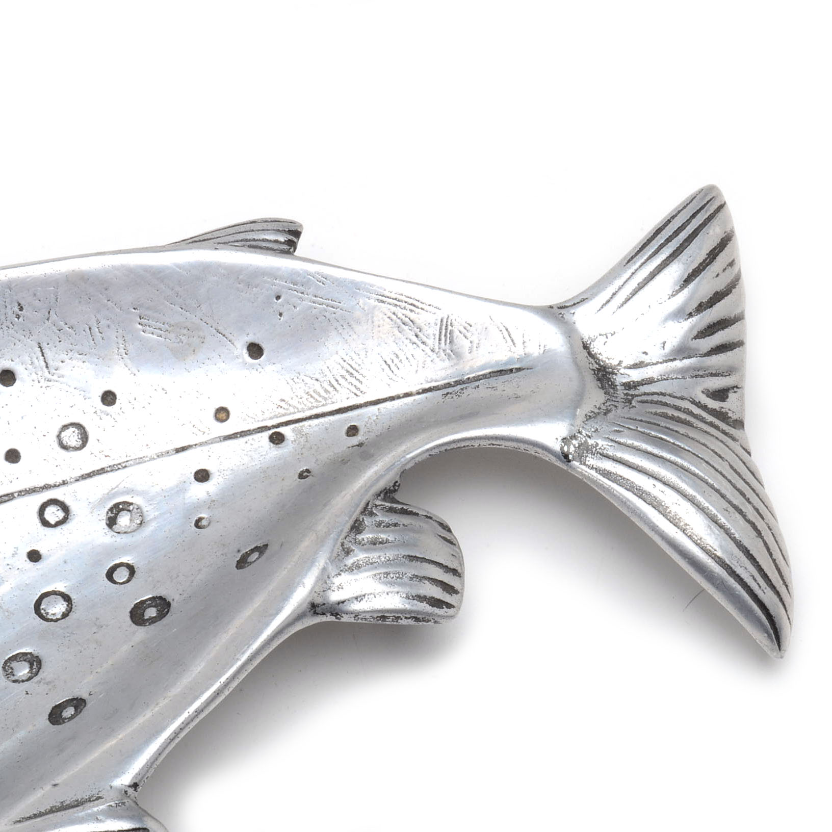 Two Aluminum Alloy Fish Trays by Bruce Fox
