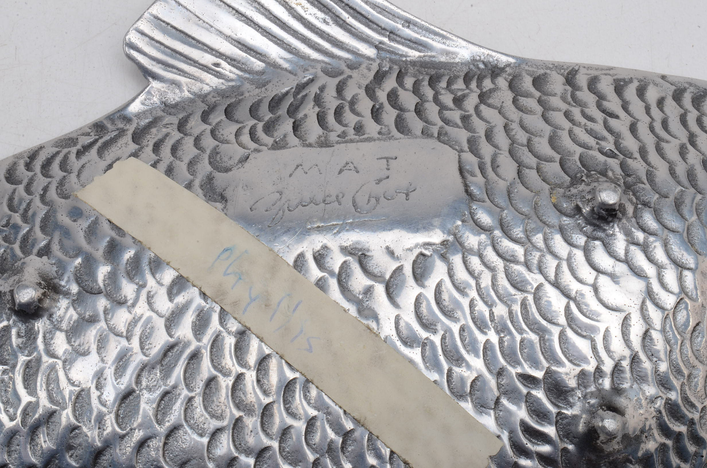 Two Aluminum Alloy Fish Trays by Bruce Fox