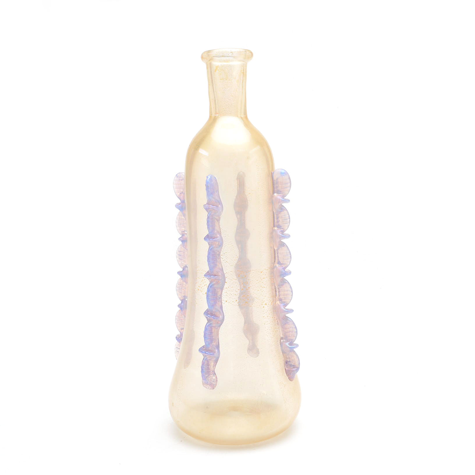 Murano Style Glass Bottle Vase