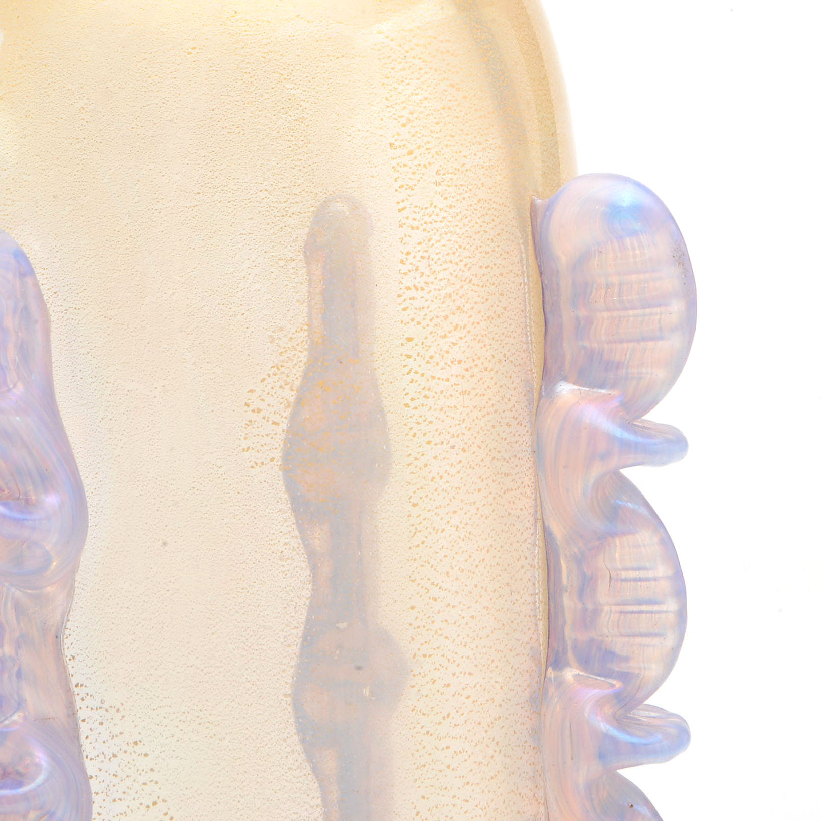 Murano Style Glass Bottle Vase