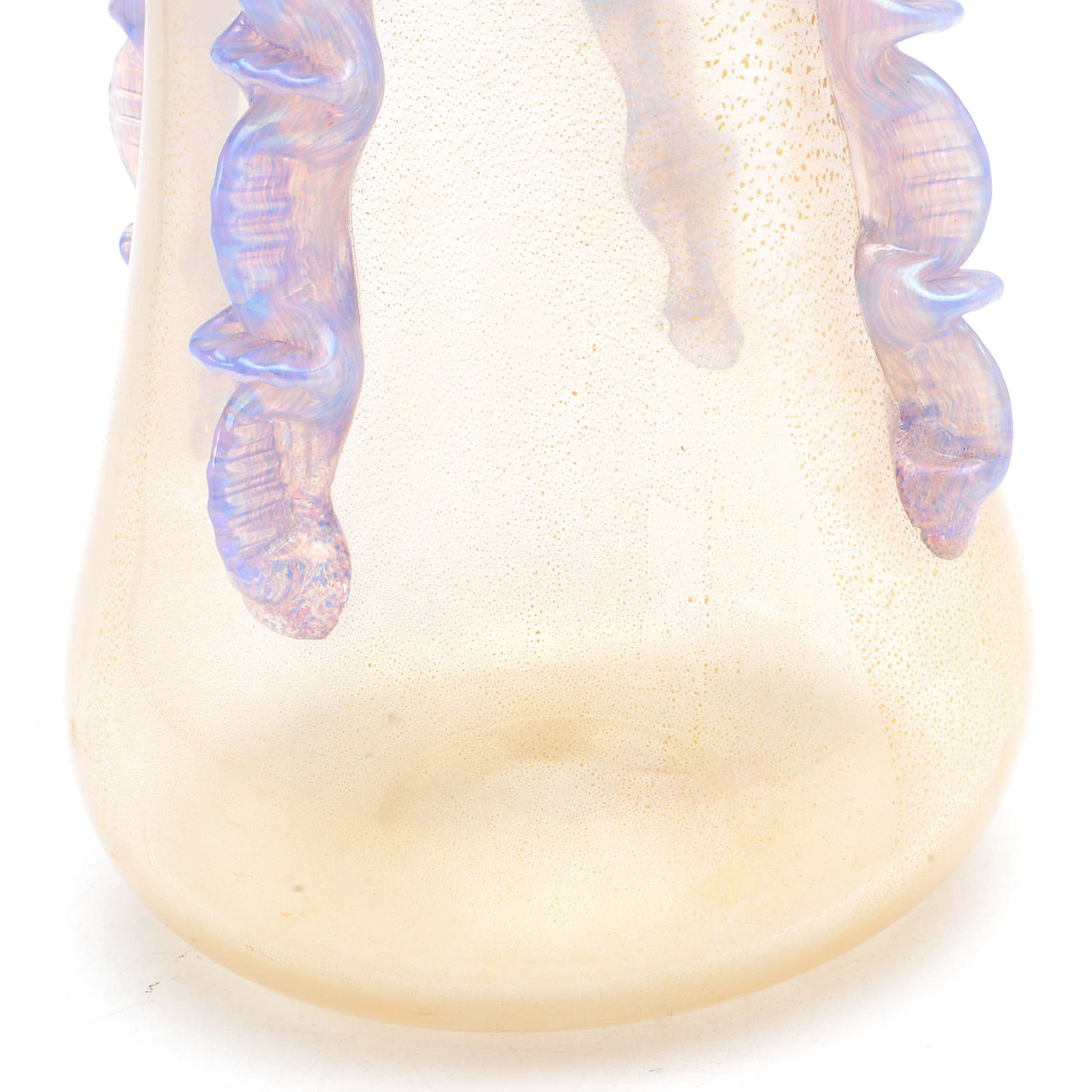 Murano Style Glass Bottle Vase