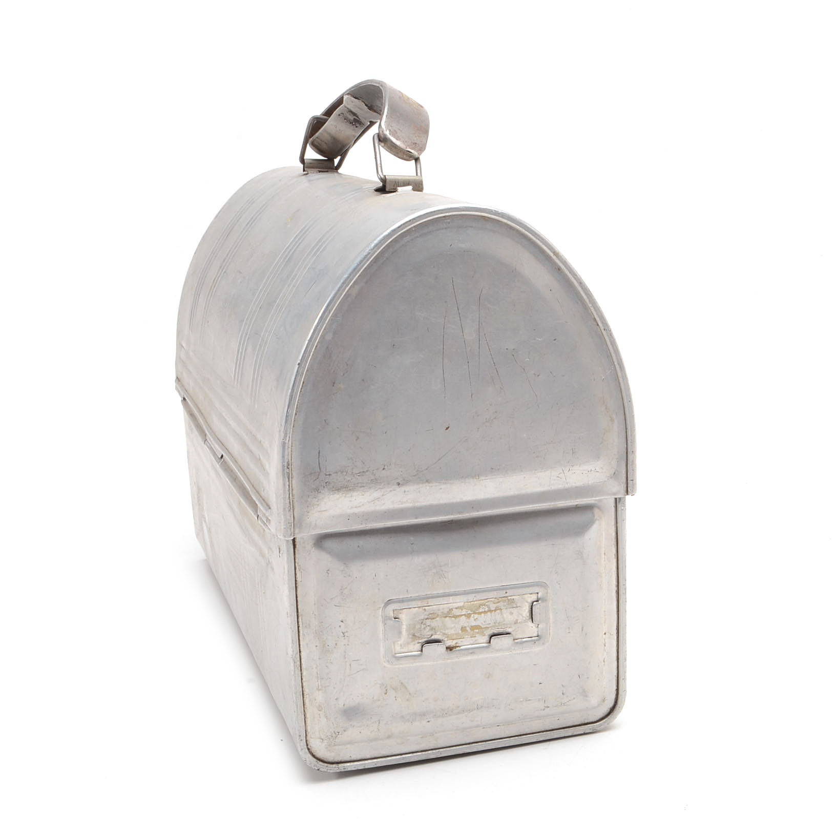 Vintage Aluminum Domed Lid Lunch Box