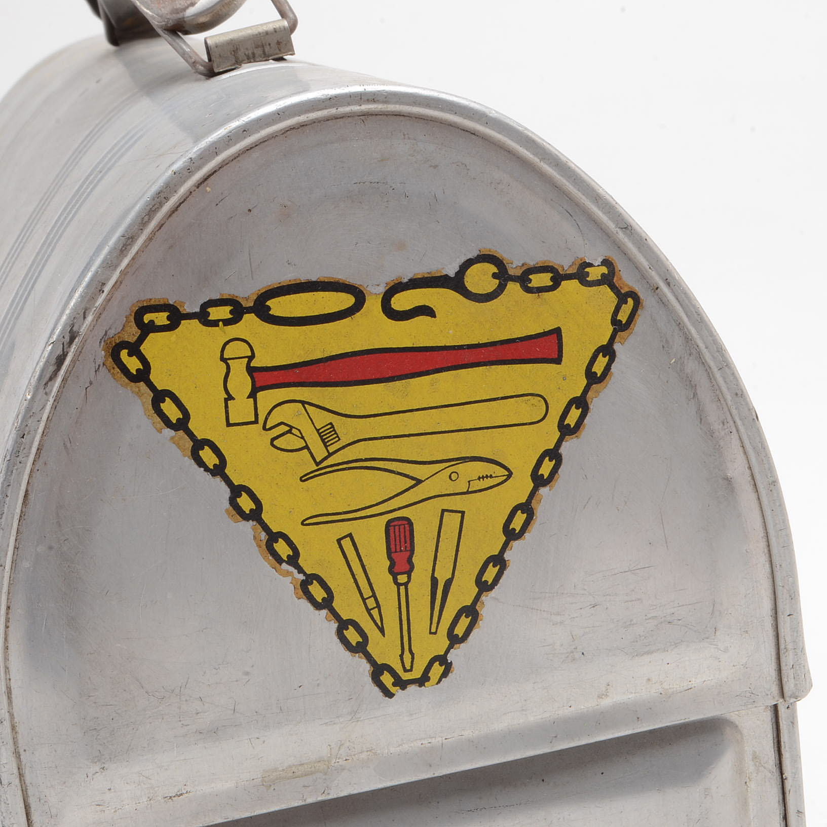 Vintage Aluminum Domed Lid Lunch Box