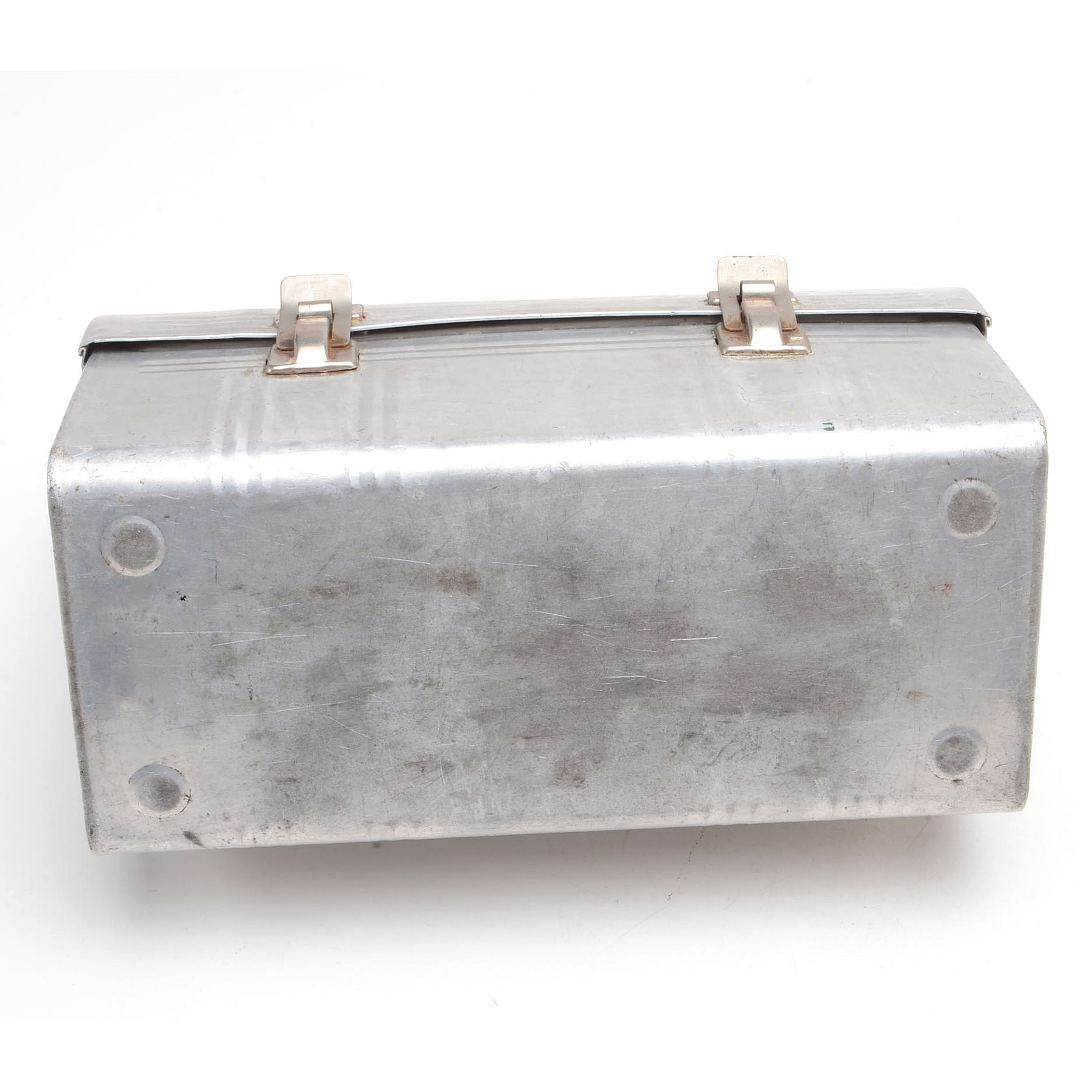 Vintage Aluminum Domed Lid Lunch Box