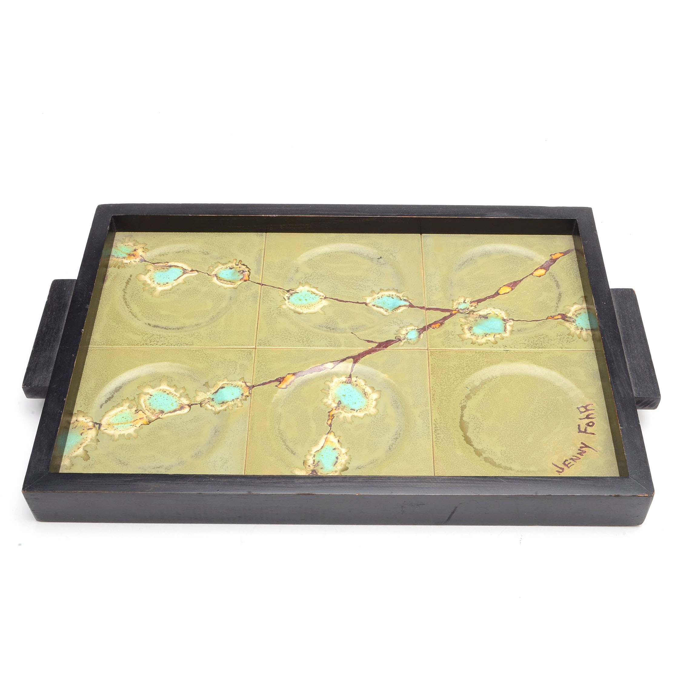 Glazed Tile Beverage Tray by Jenny Fohr