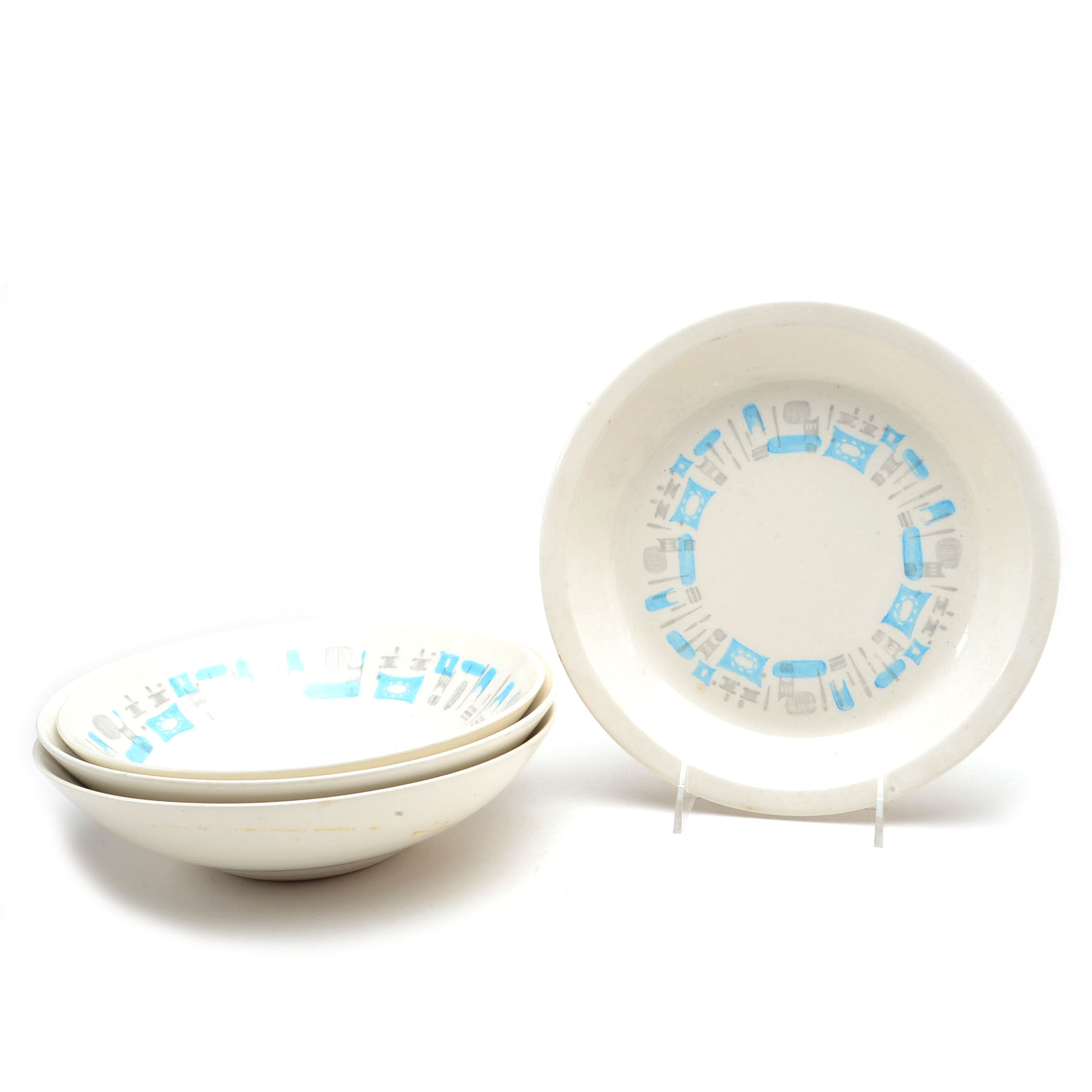 Group of Four Bowls in the "Blue Heaven" Pattern