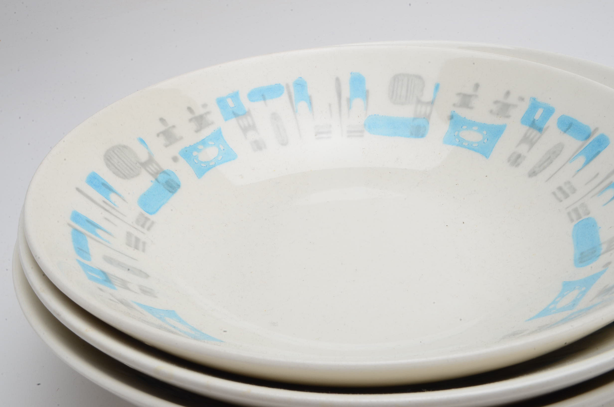 Group of Four Bowls in the "Blue Heaven" Pattern