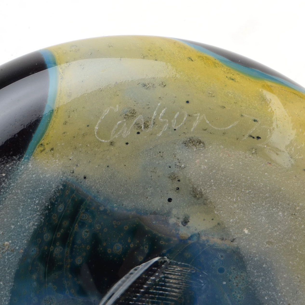 Abstract Hand Blown Glass Sculpture and Mugs