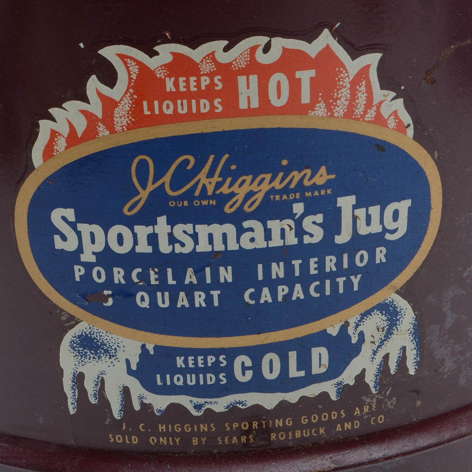 Vintage JC Higgins 5qt. Sportsman's Jug