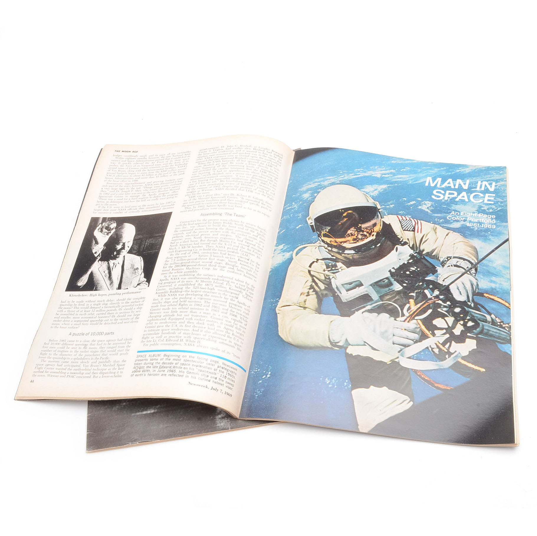 Pair of 1969 Moon Landing "Newsweek" Magazines