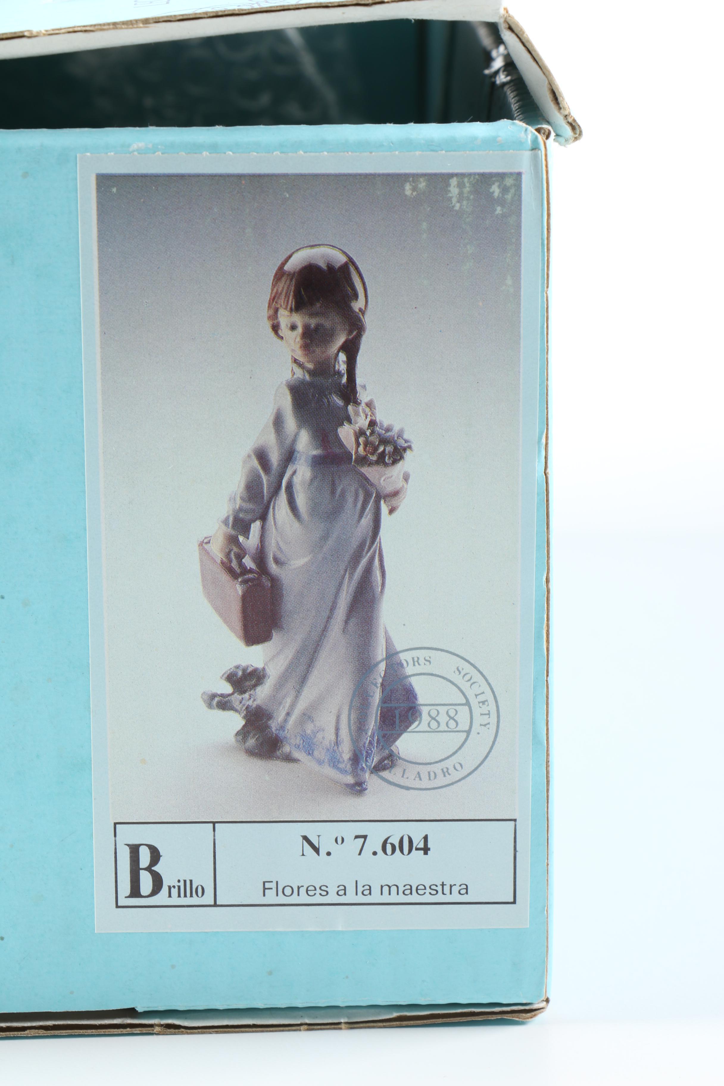 1988 Lladró Collector's Society "School Days" Figurine