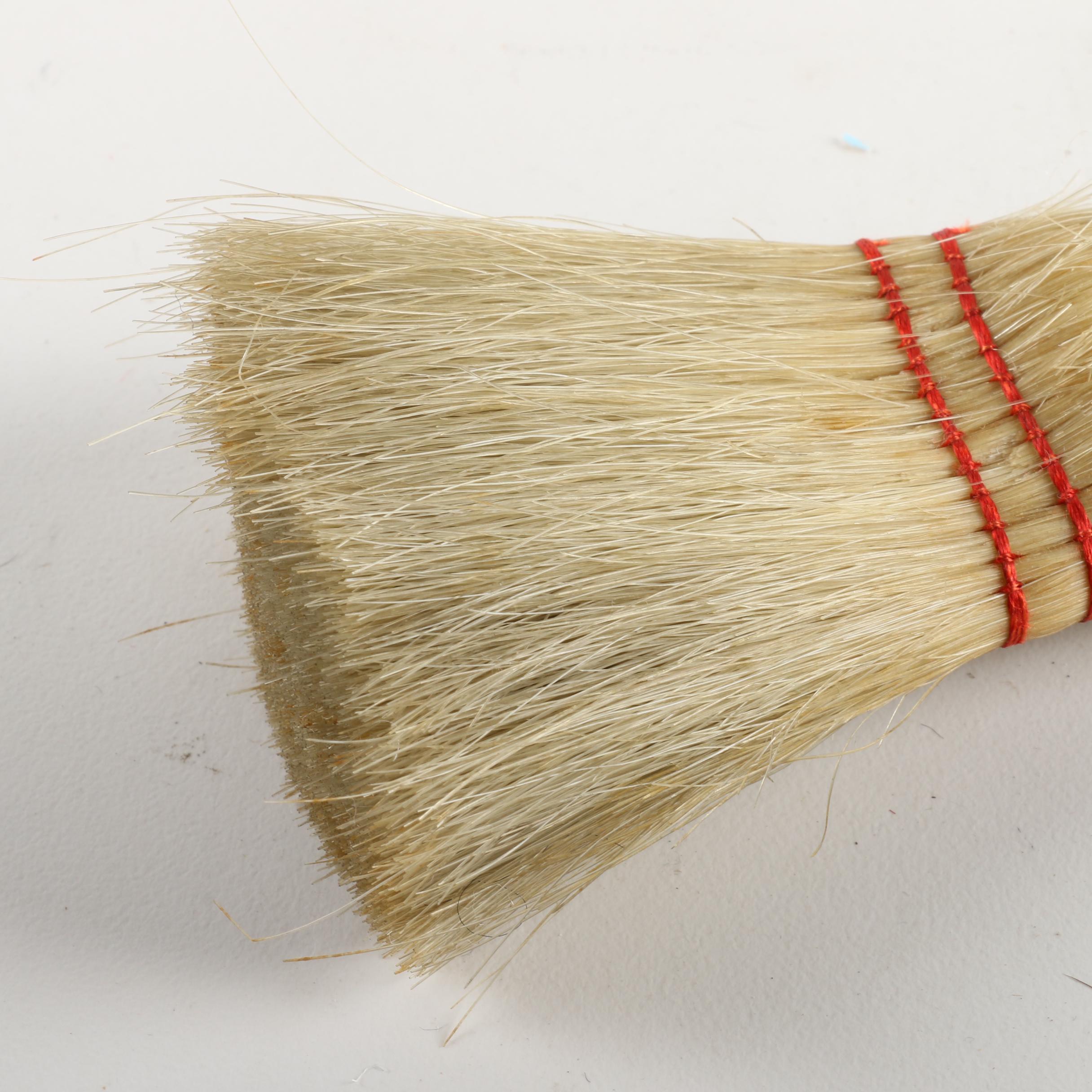 Small Hand Broom with Silver Toned Handle