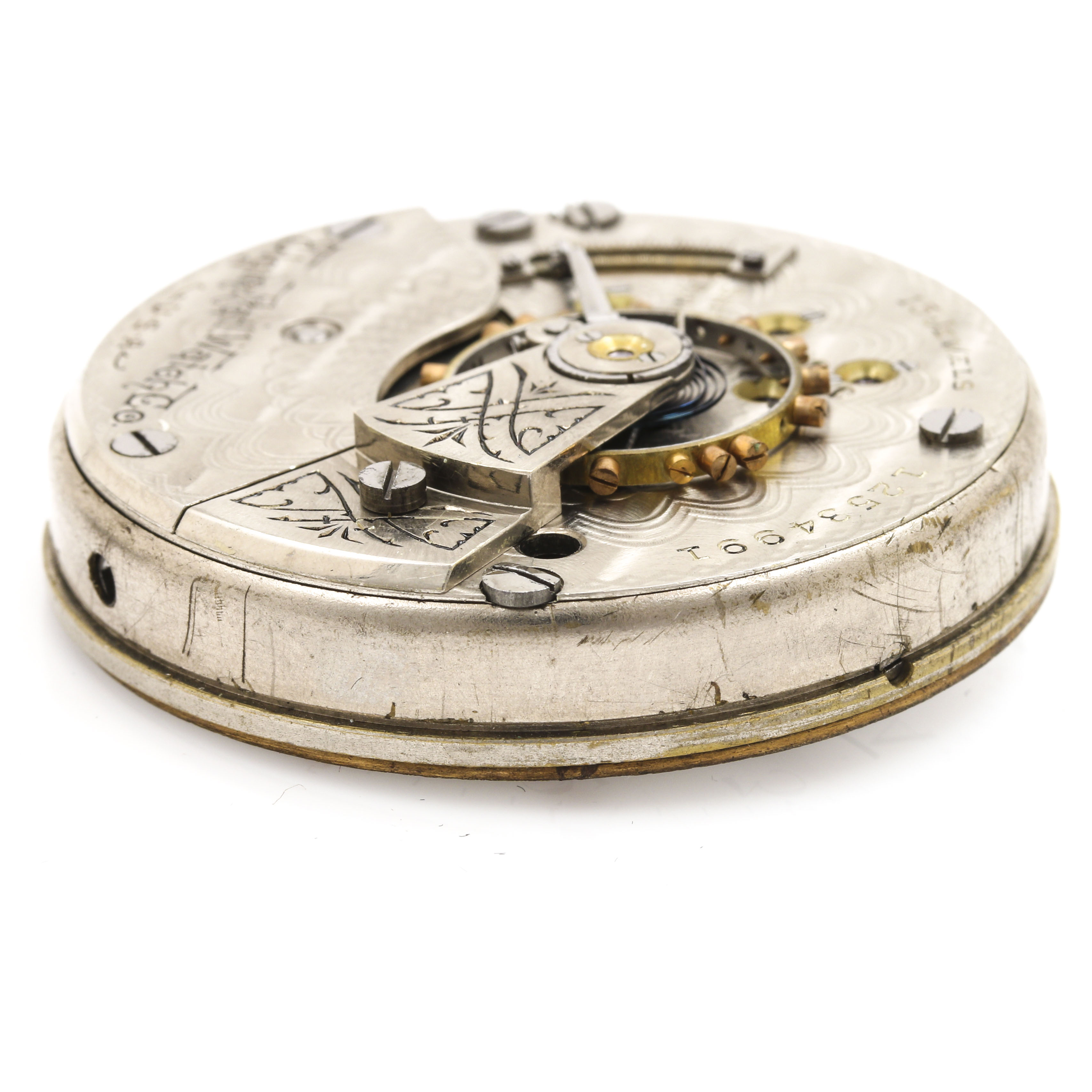 Antique Elgin Pocket Watch Movements With Dials and Hands