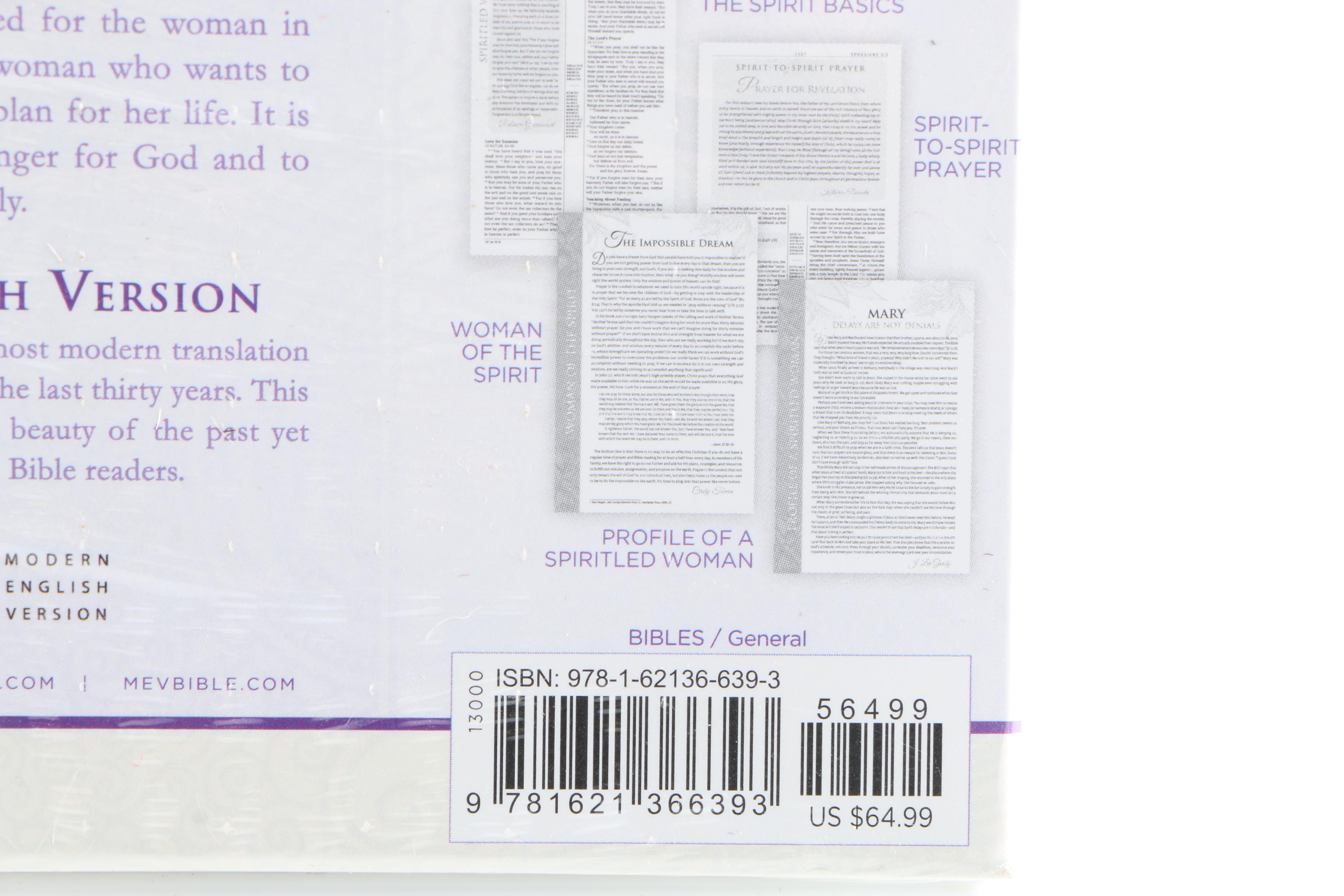 Three Copies of the "SpiritLed Woman Bible"