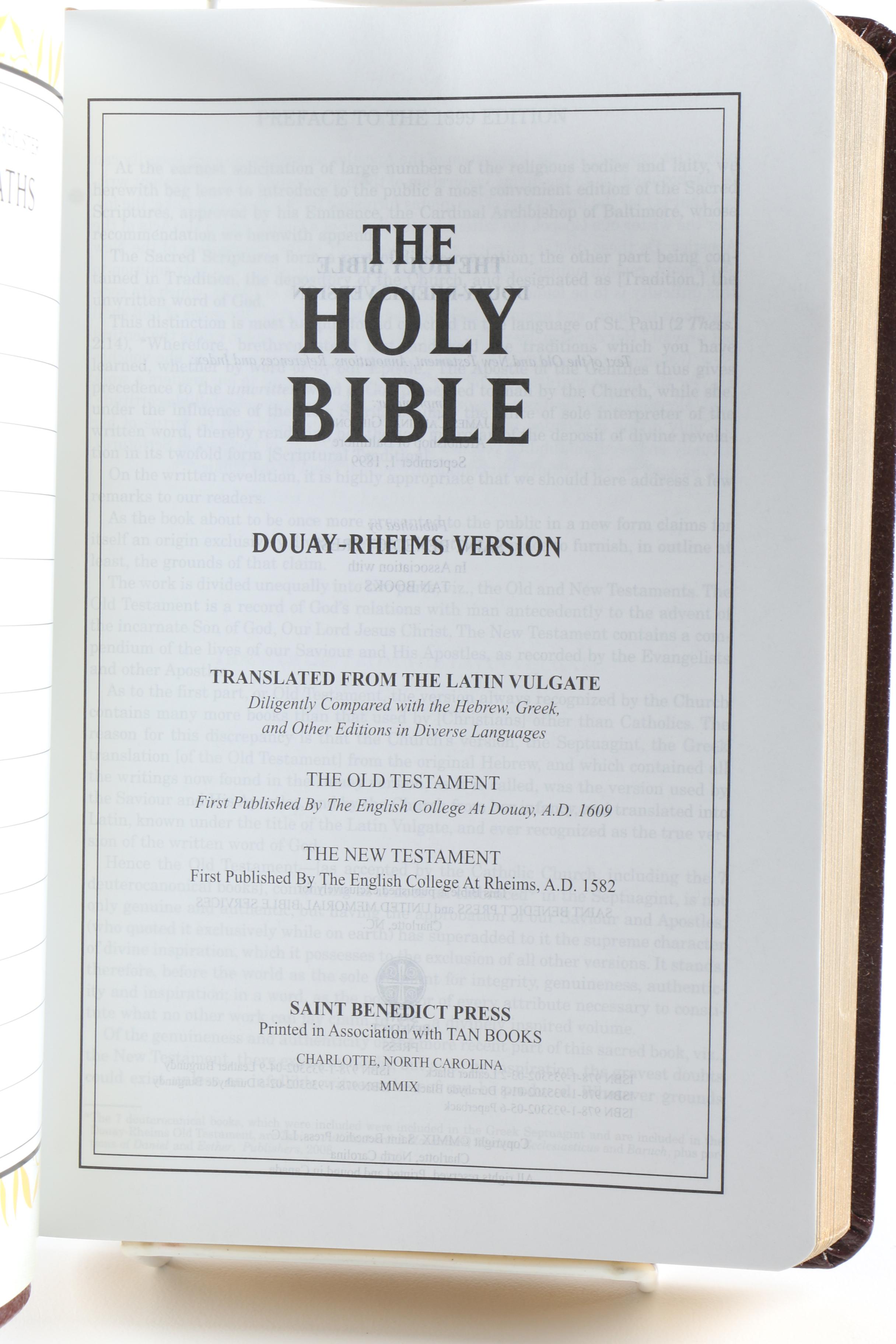 Pair of Douay-Rheims Version Bibles