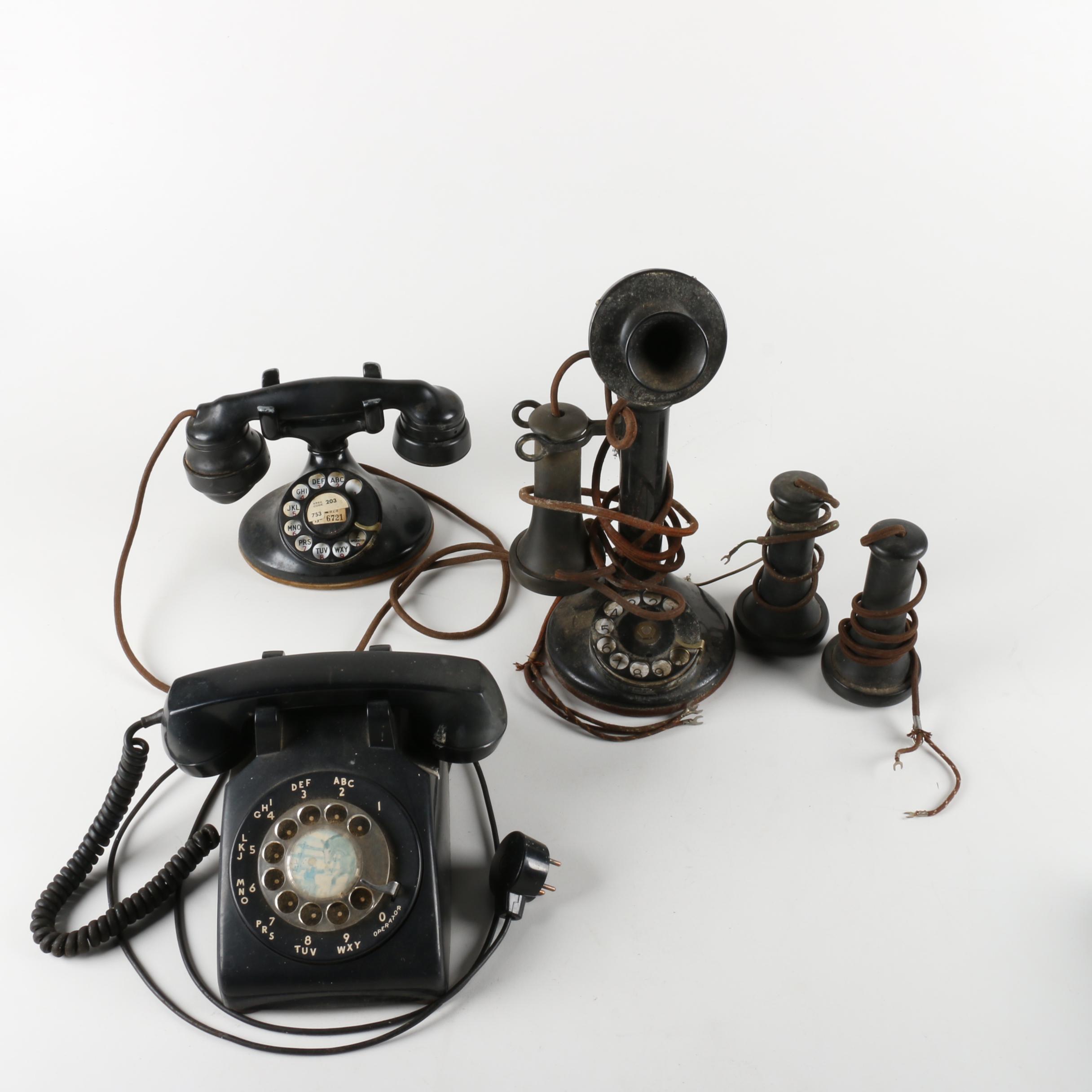 Collection of Vintage Telephones