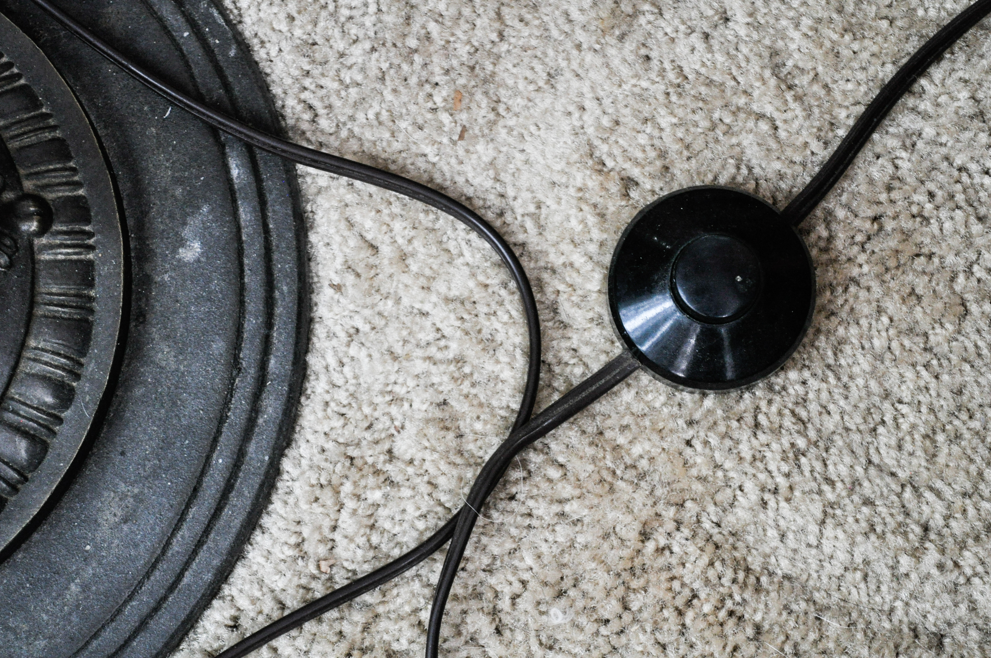 Metal and Stained Glass Floor Lamp