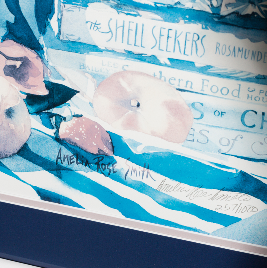 Amelia Rose Smith Offset Lithograph of a Still Life with Vase of Flowers