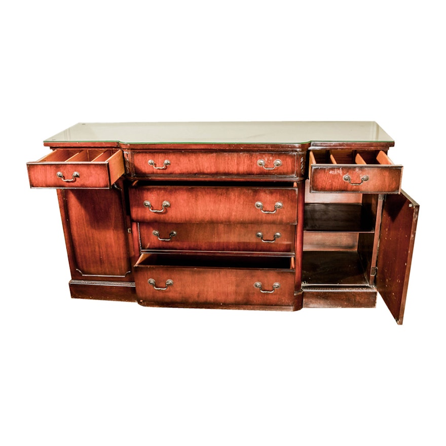 Vintage Mahogany Buffet by J. L. Metz