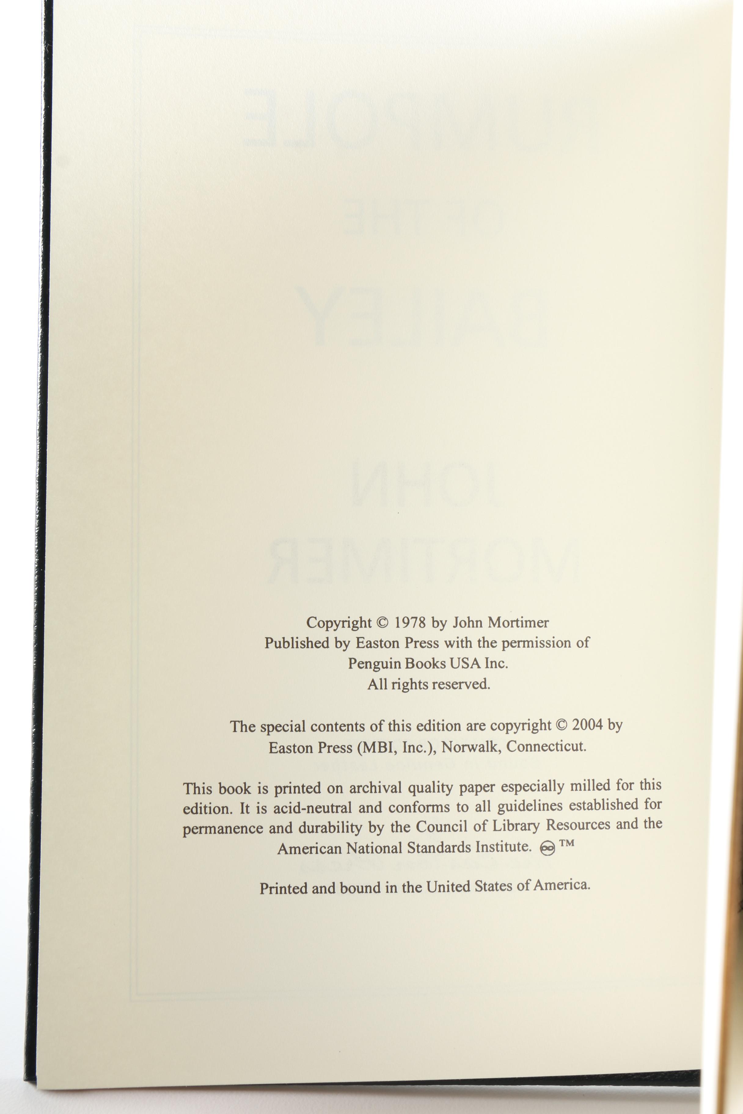 Easton Press 2004 "Rumpole of the Bailey" by John Mortimer