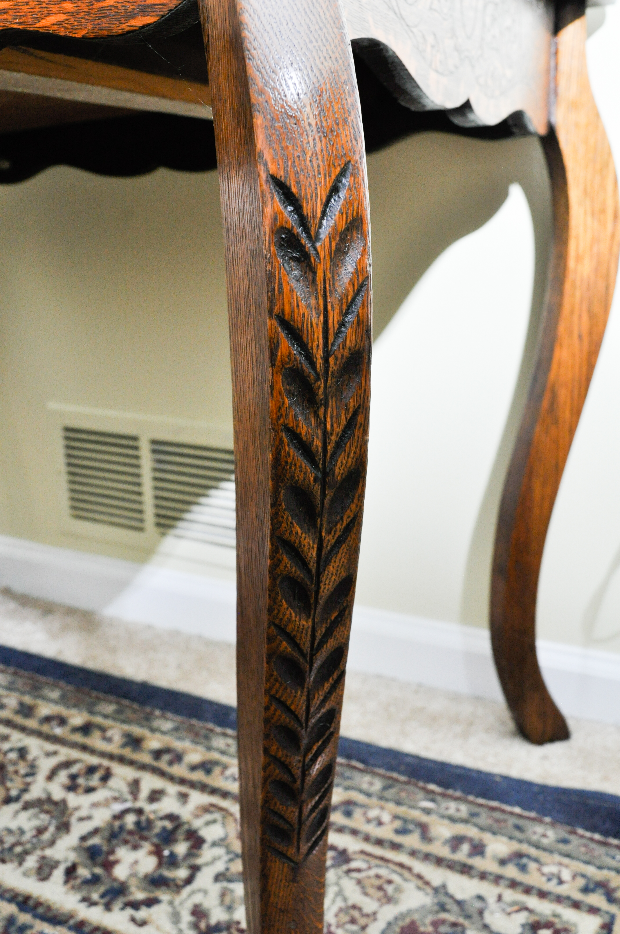 Antique Oak Writing Table