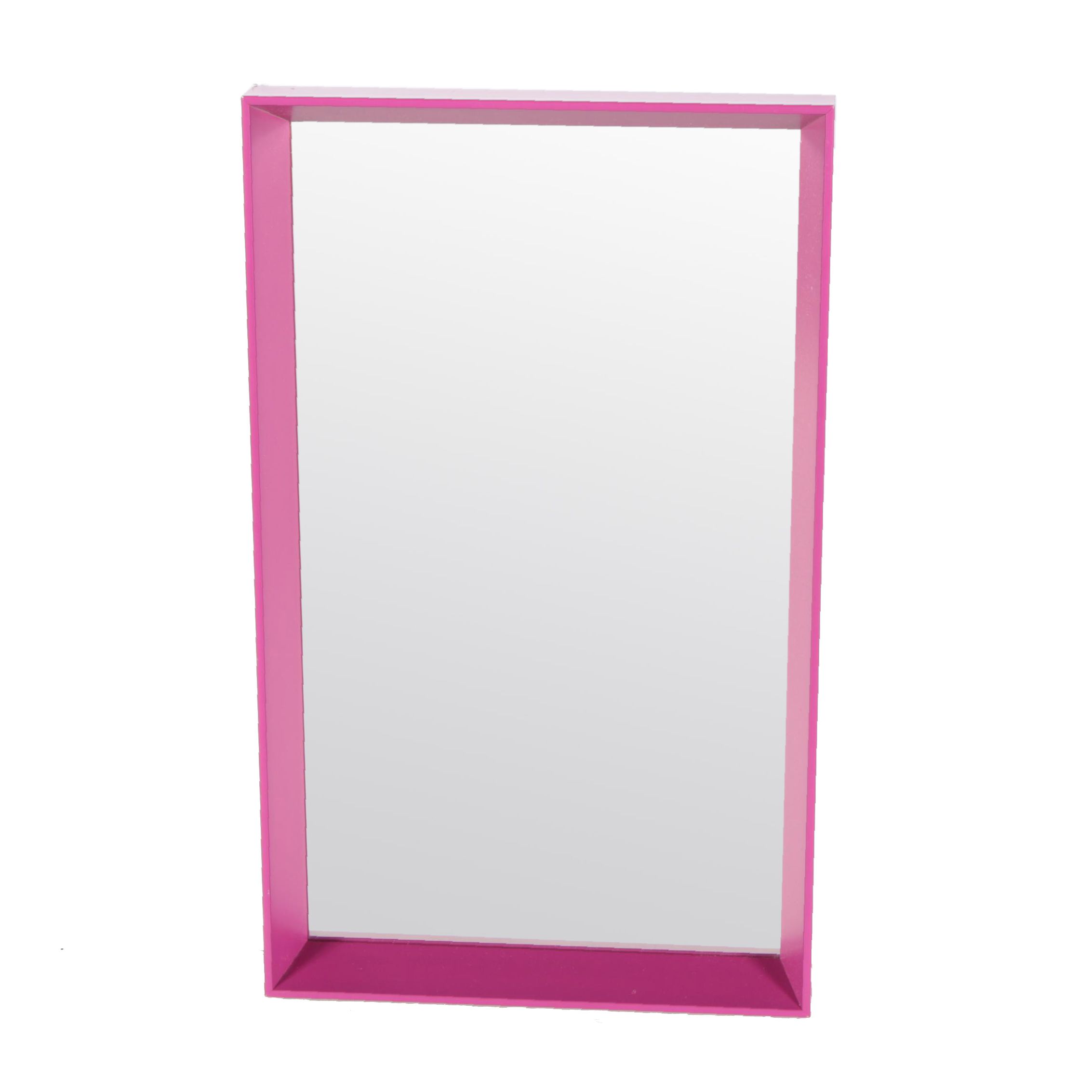 Modern Style Fuchsia Box Framed Wall Mirror