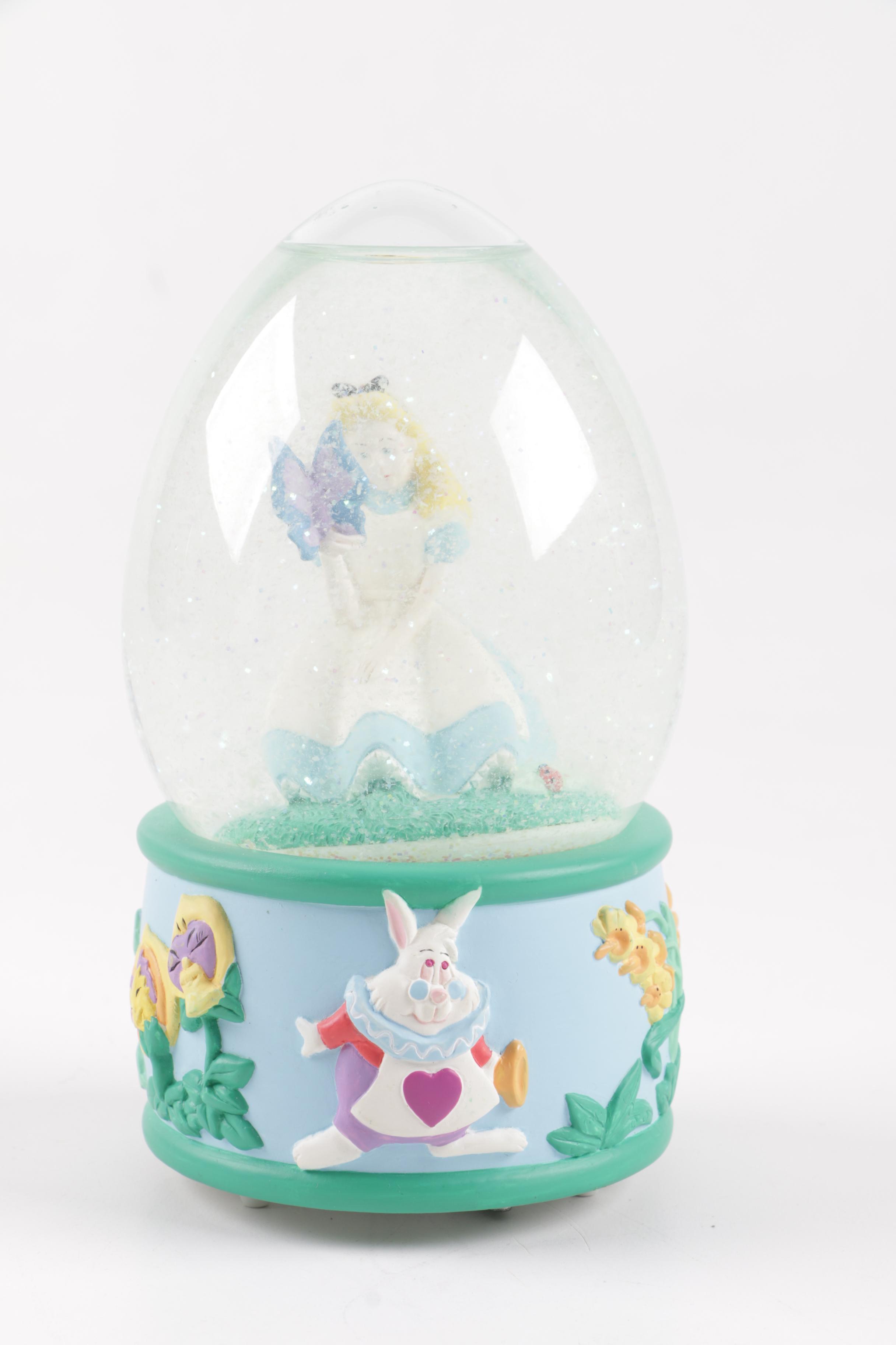 "Alice in Wonderland" Decorative Tins, Snow Globe, and Tea Set