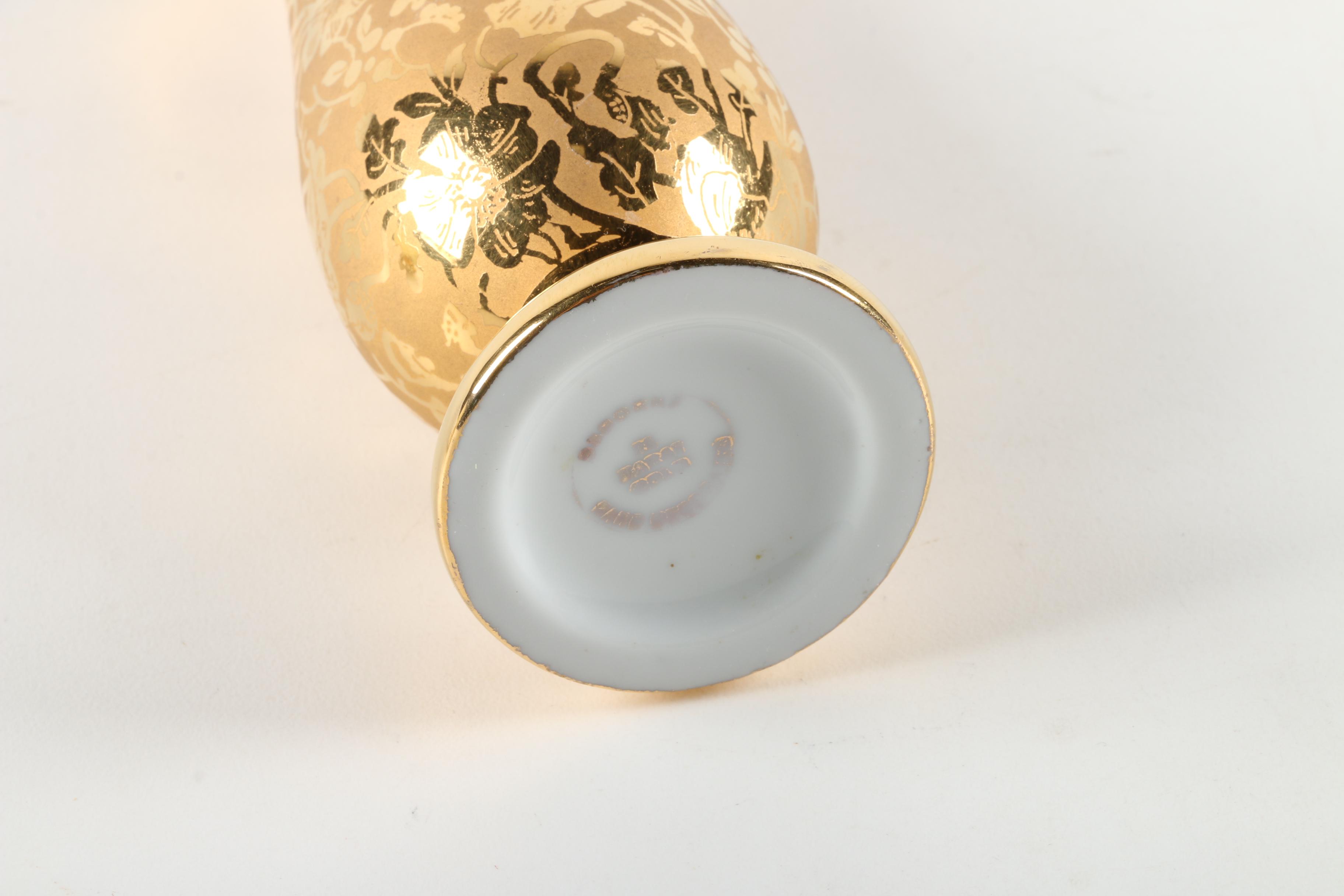 Porcelain Vase and Footed Bowl