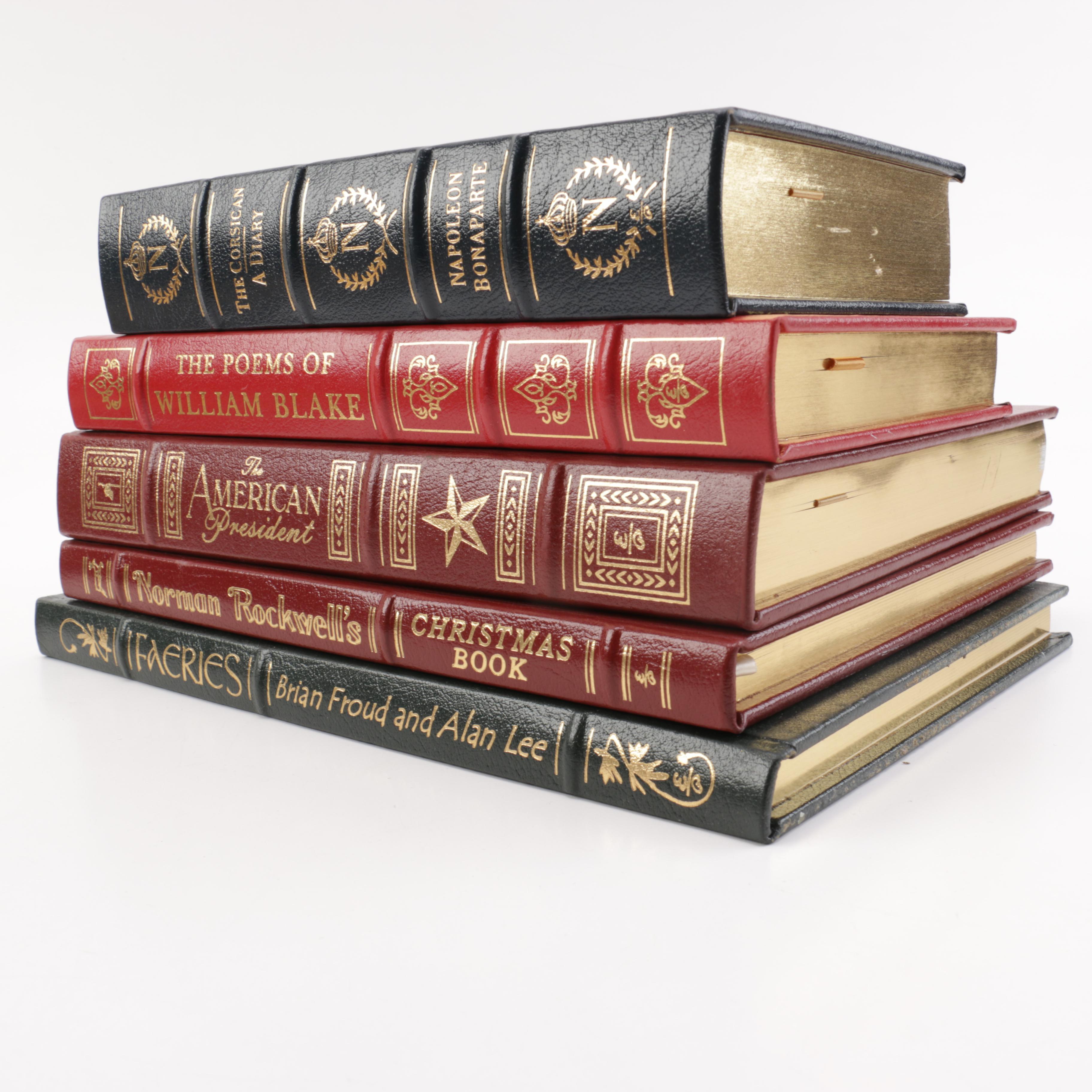 Five Leather Bound Collector's Edition Books