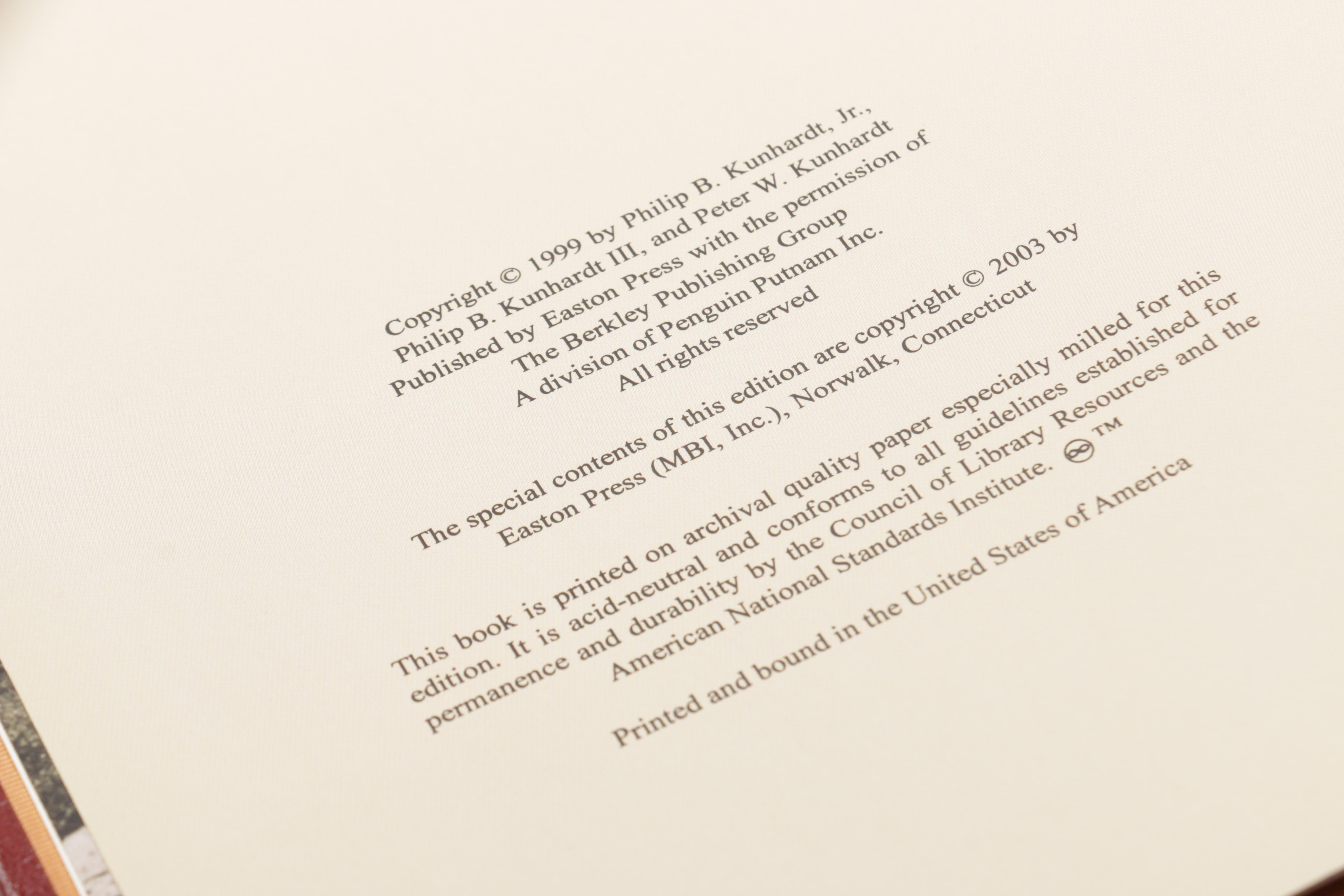 Five Leather Bound Collector's Edition Books