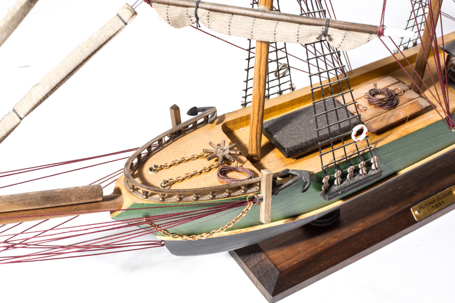 Wooden Clipper Ship Model "Flying Cloud"