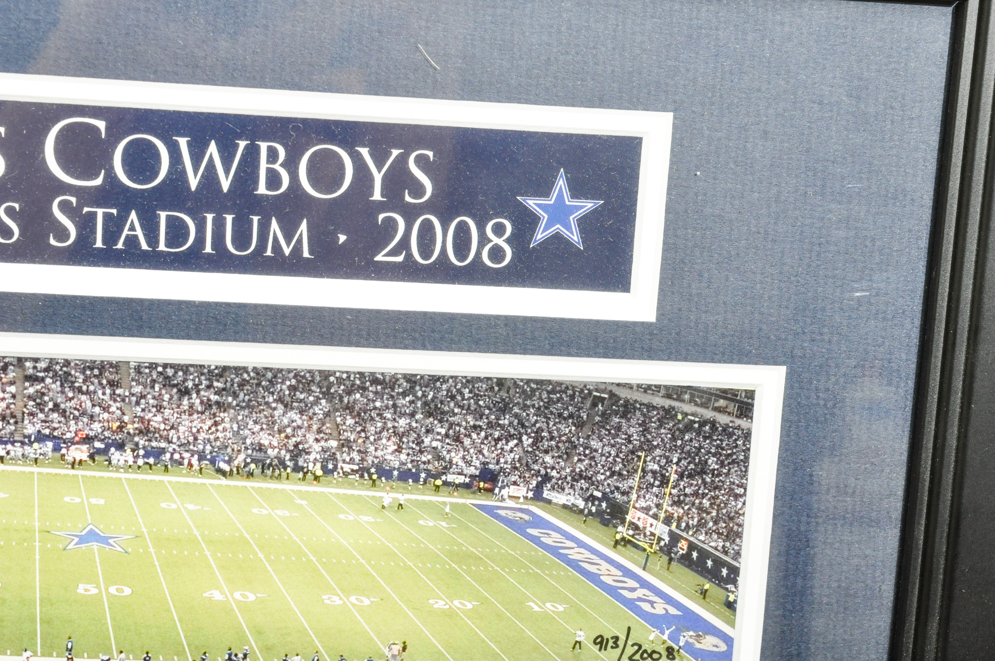 Pair of Dallas Cowboy Texas Stadium Seats with Framed Relics
