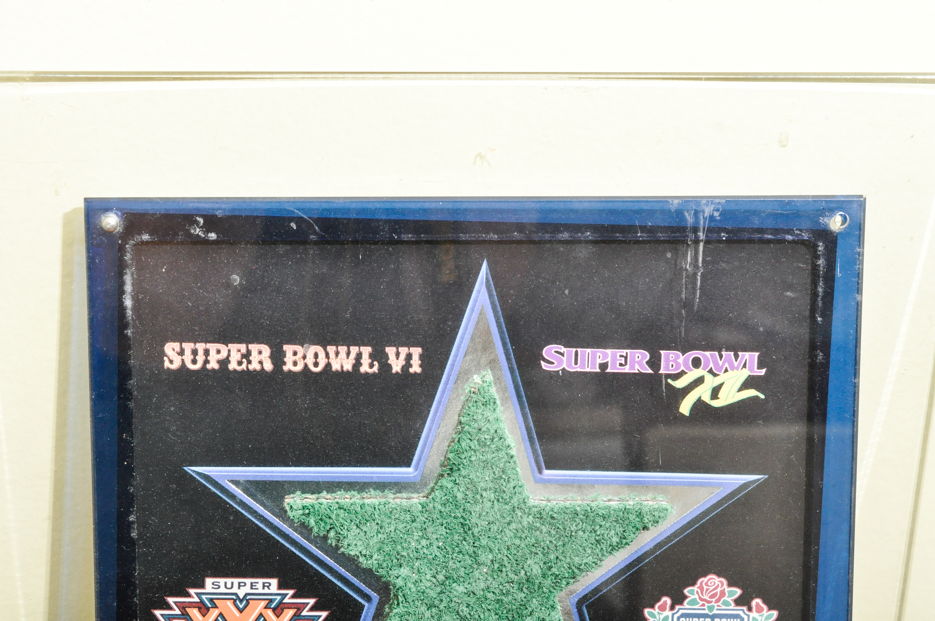 Pair of Dallas Cowboy Texas Stadium Seats with Framed Relics