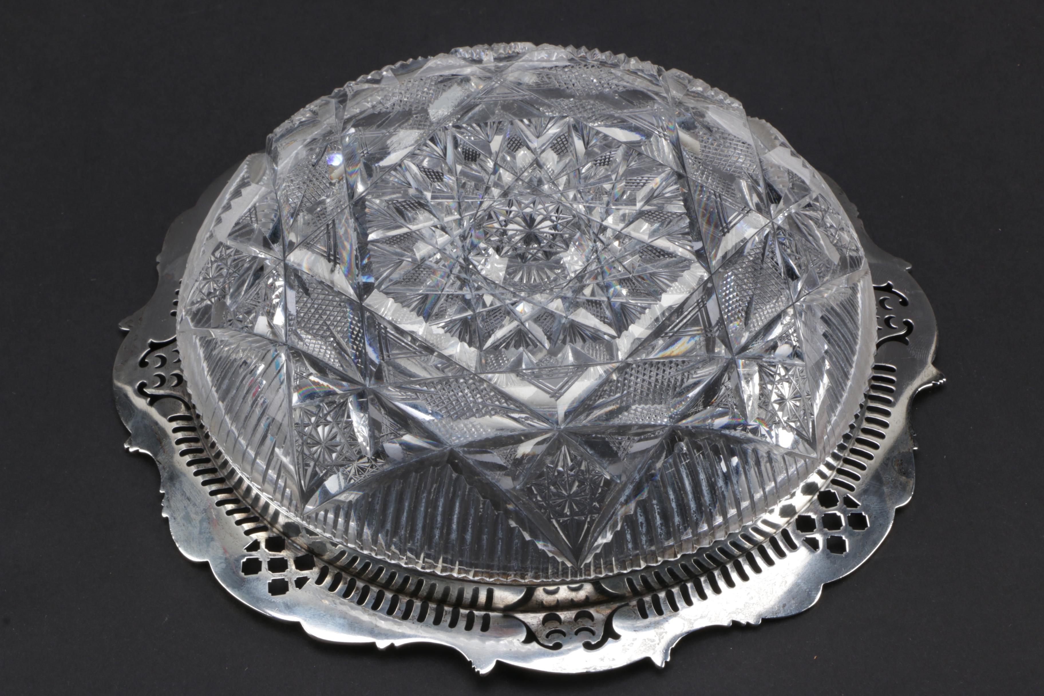 Gorham Sterling Silver and Glass Entertaining Pieces