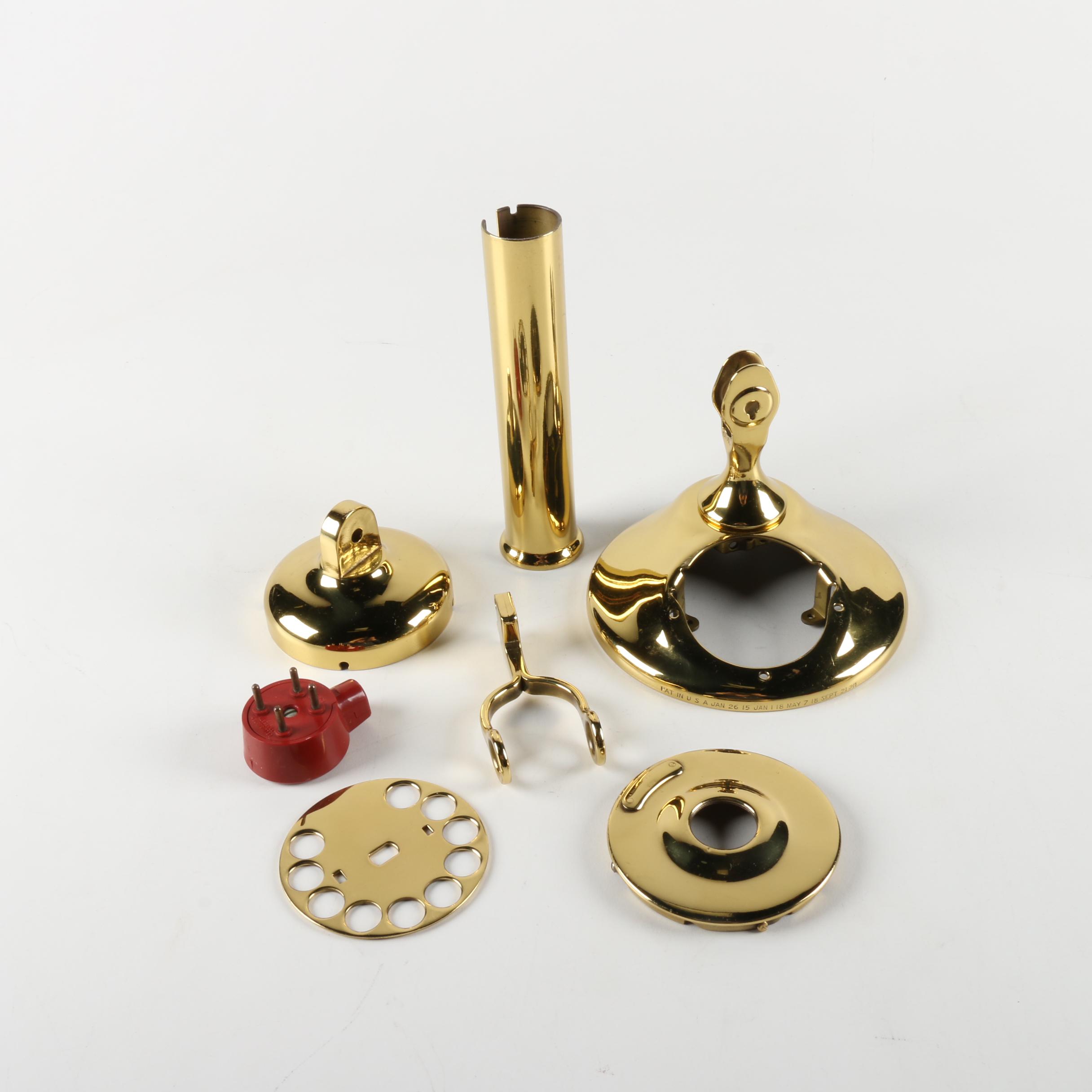 Collection of Brass Phone Pieces