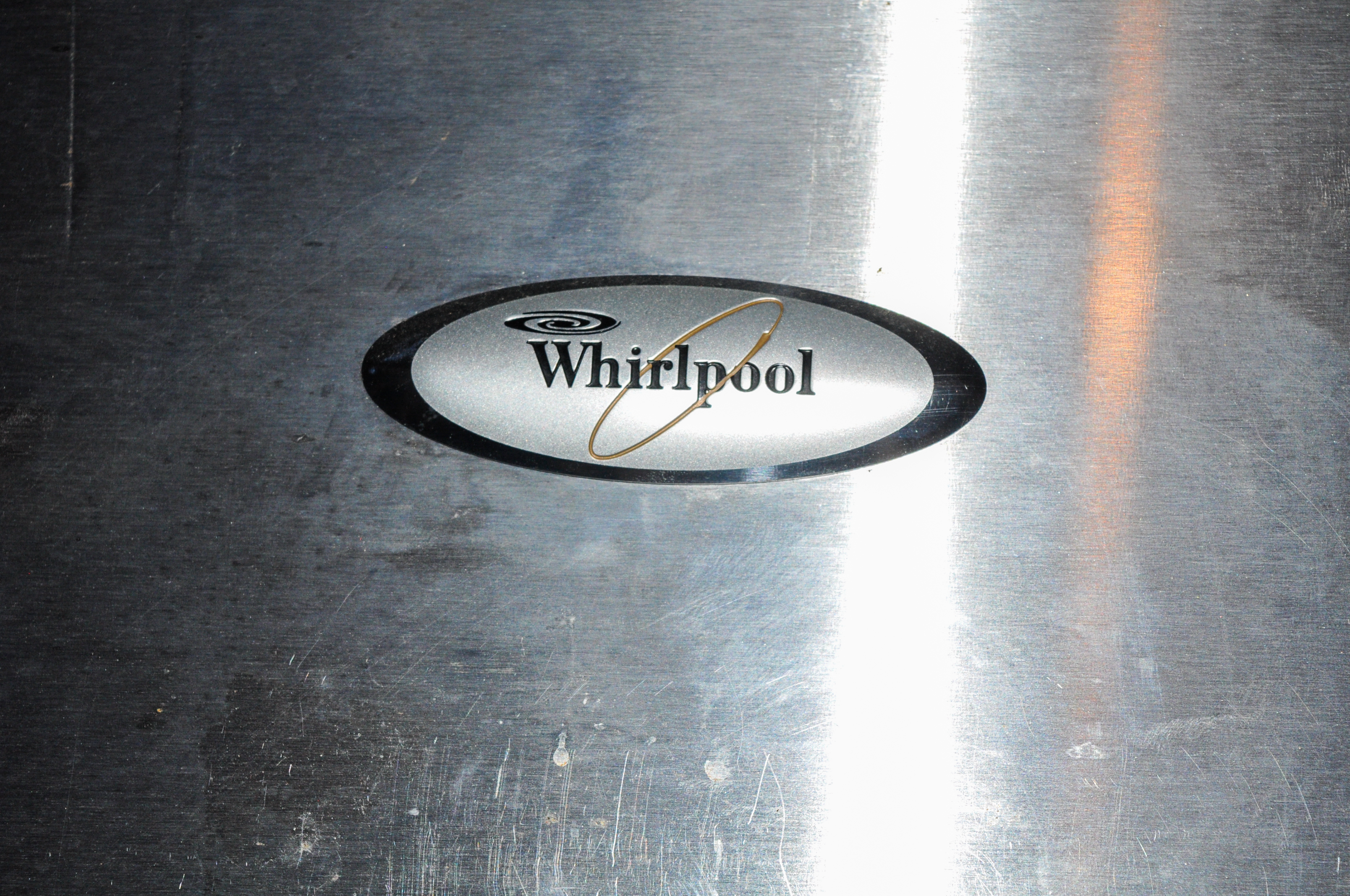 Whirlpool Silver Tone Refrigerator Freezer Combination Unit