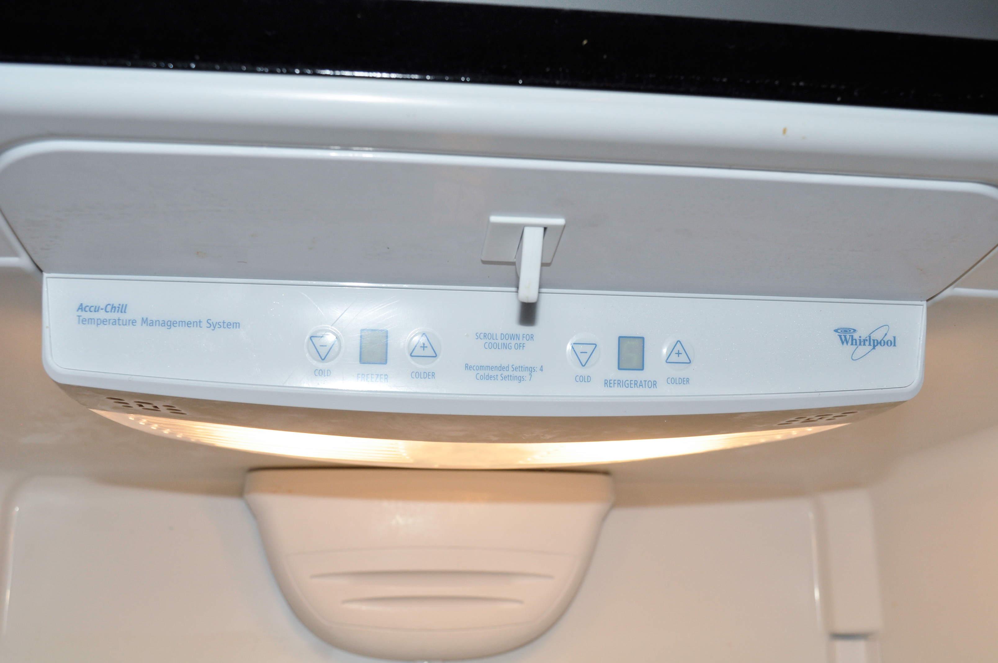 Whirlpool Silver Tone Refrigerator Freezer Combination Unit