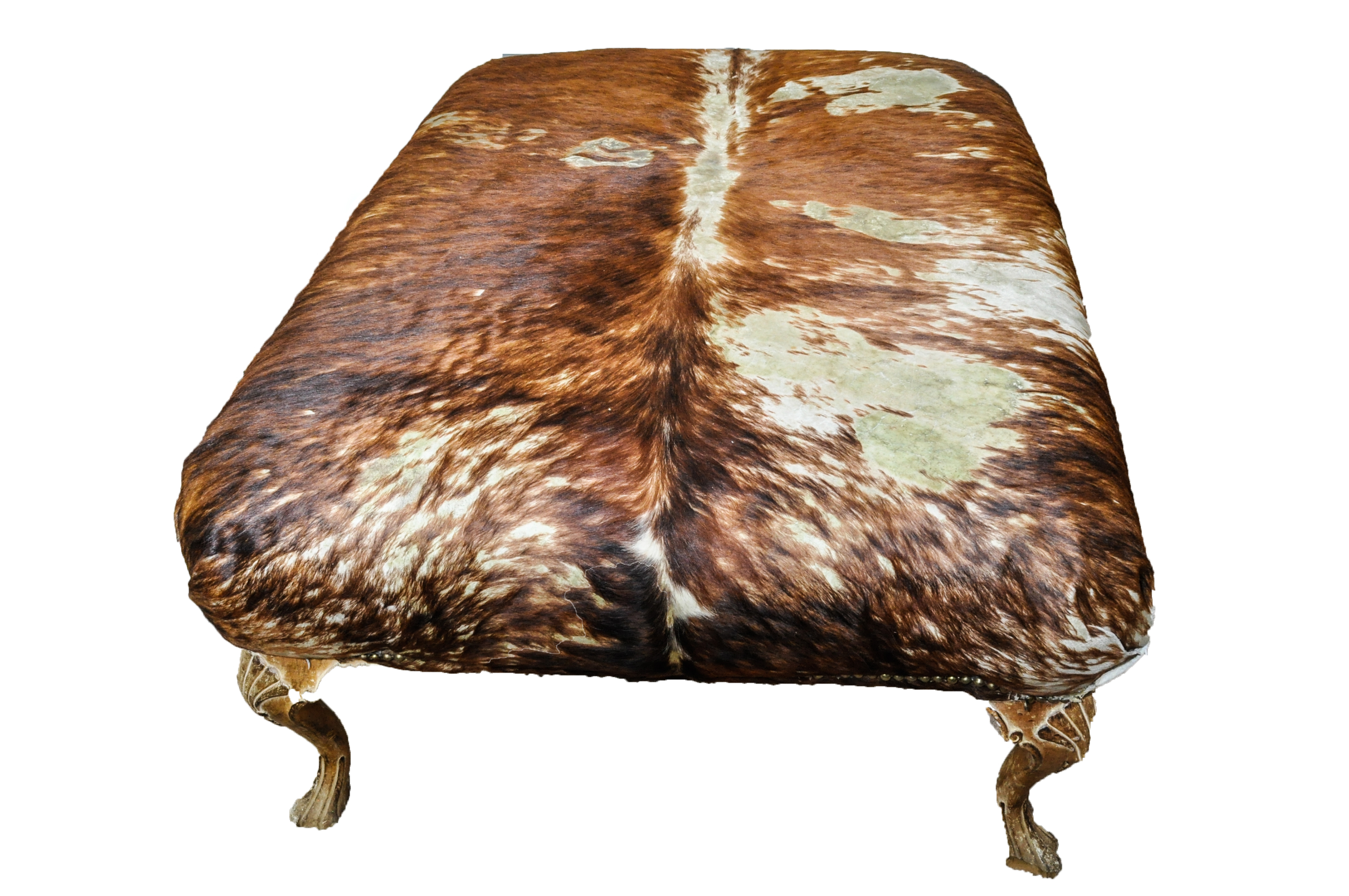 Cowhide Ottoman