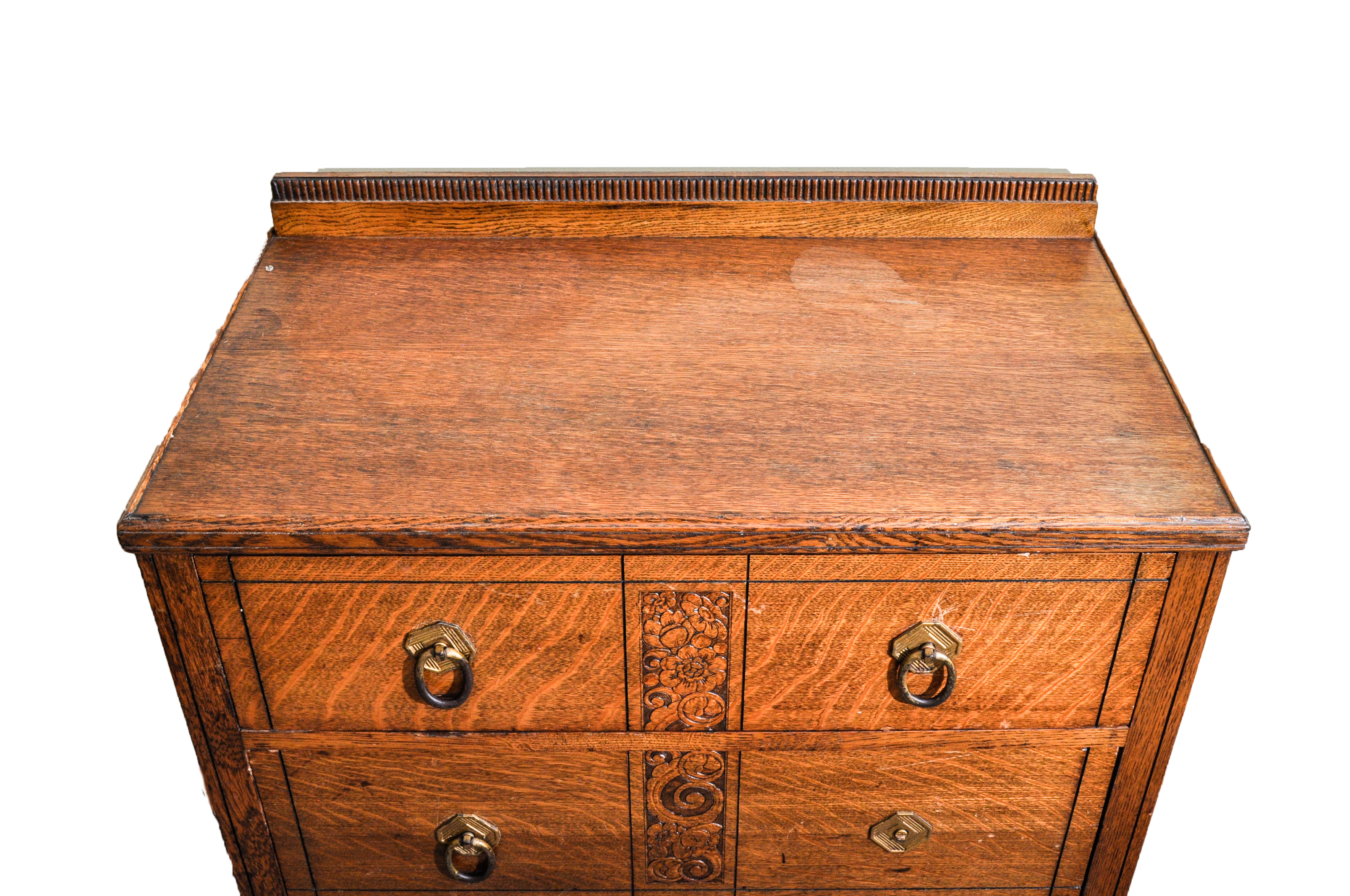 Tiger Oak Chest of Drawers