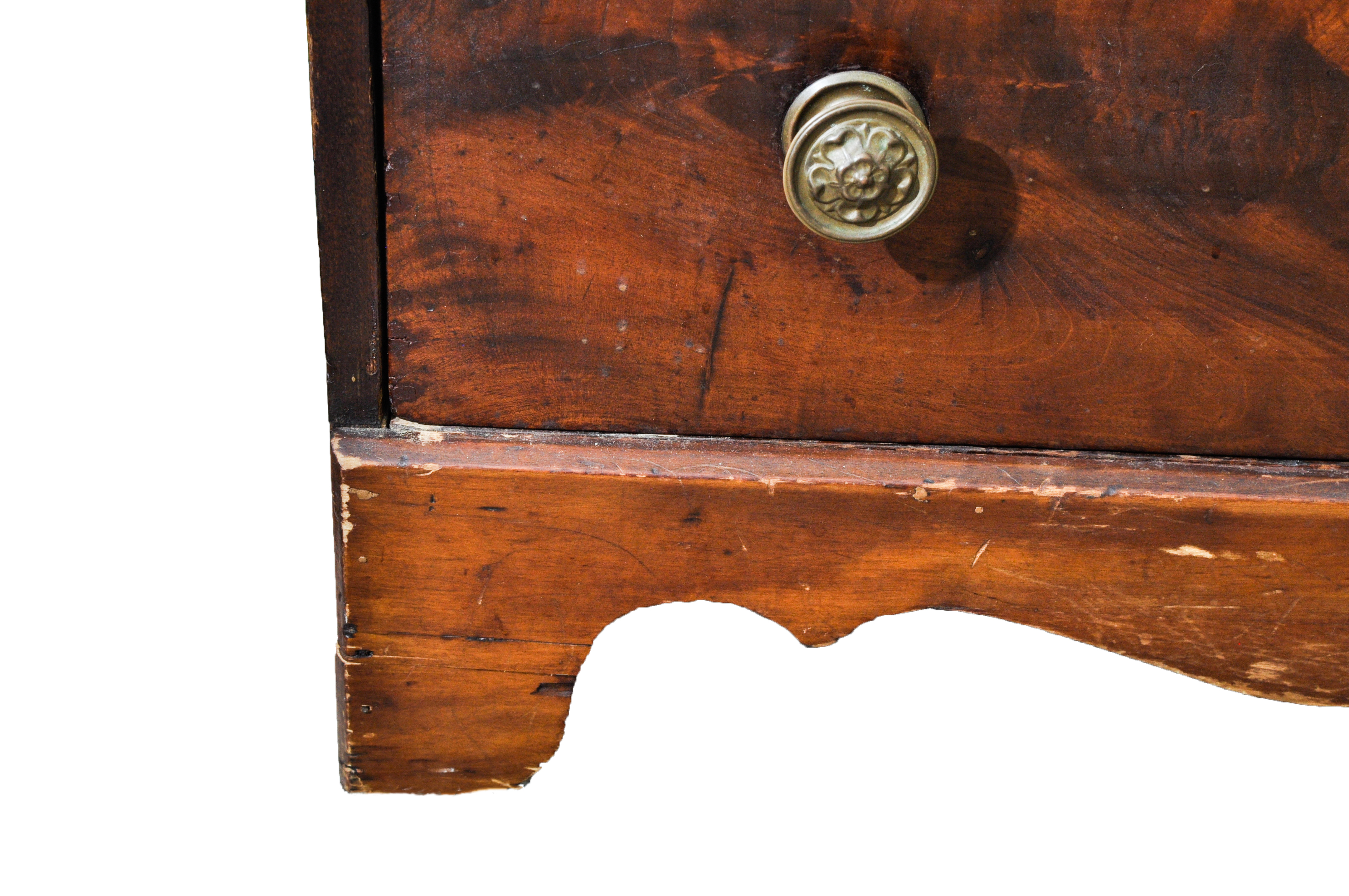Empire / Early Victorian Chest of Drawers with Later Mirror